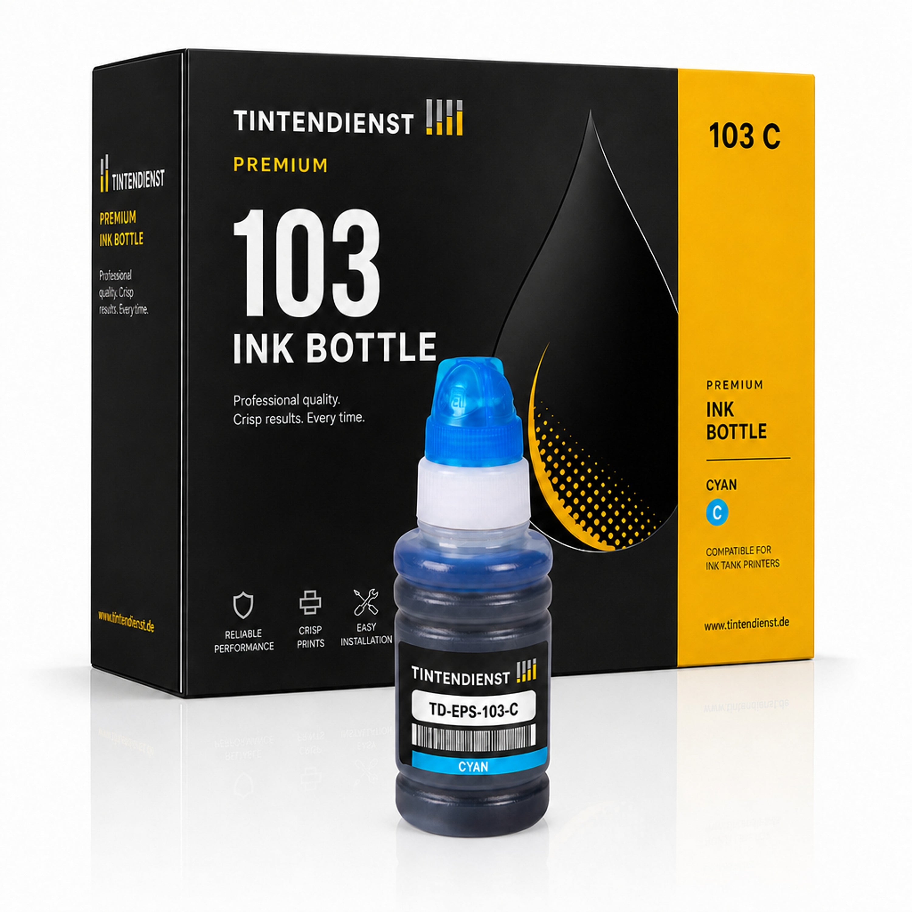 Tintentank kompatibel zu Epson 103, cyan