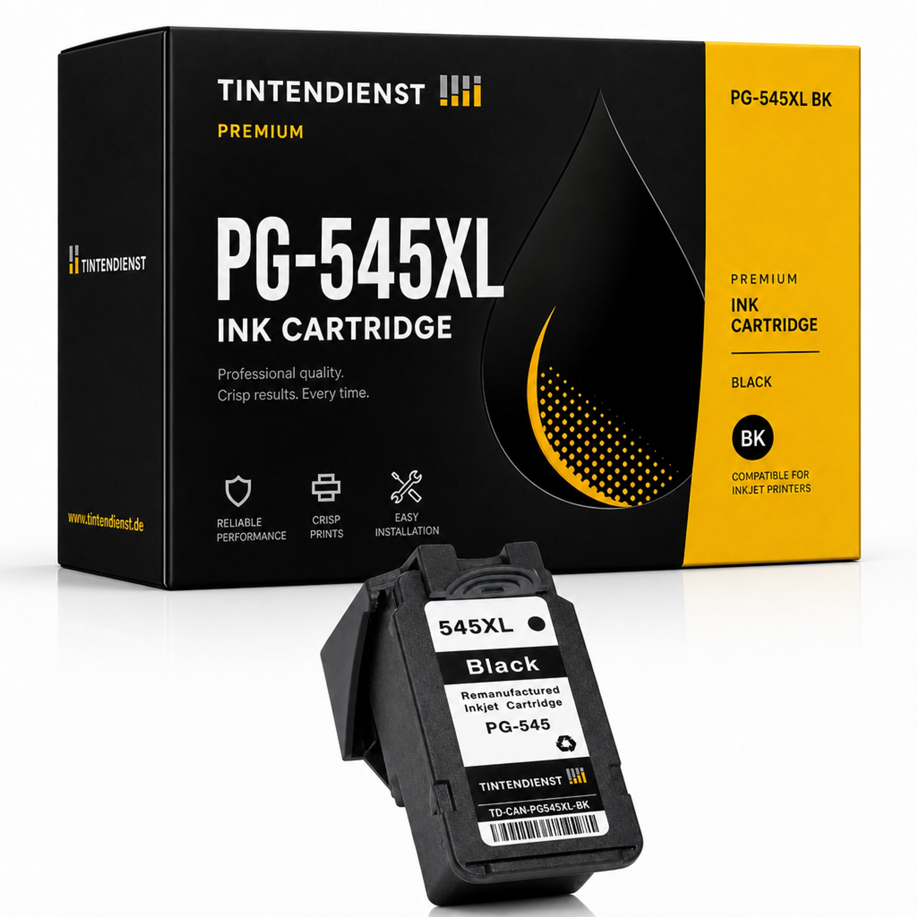 Druckerpatrone kompatibel zu Canon PG-545XL, schwarz