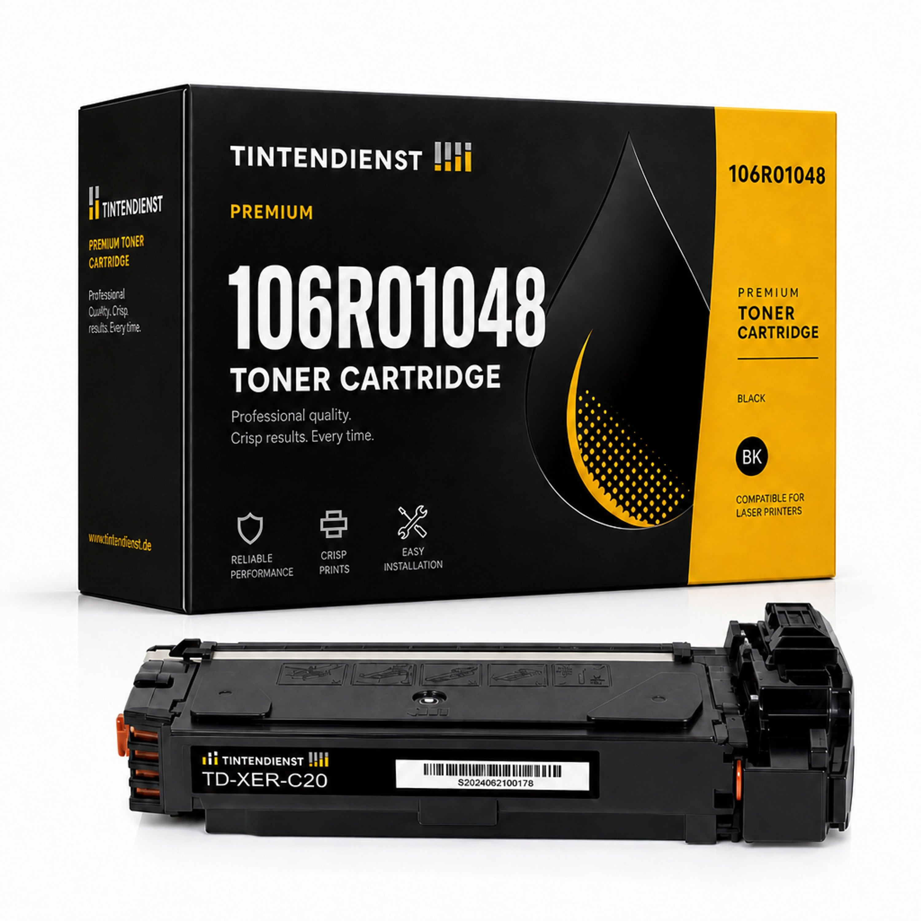 Toner kompatibel zu Xerox 106R01048, schwarz
