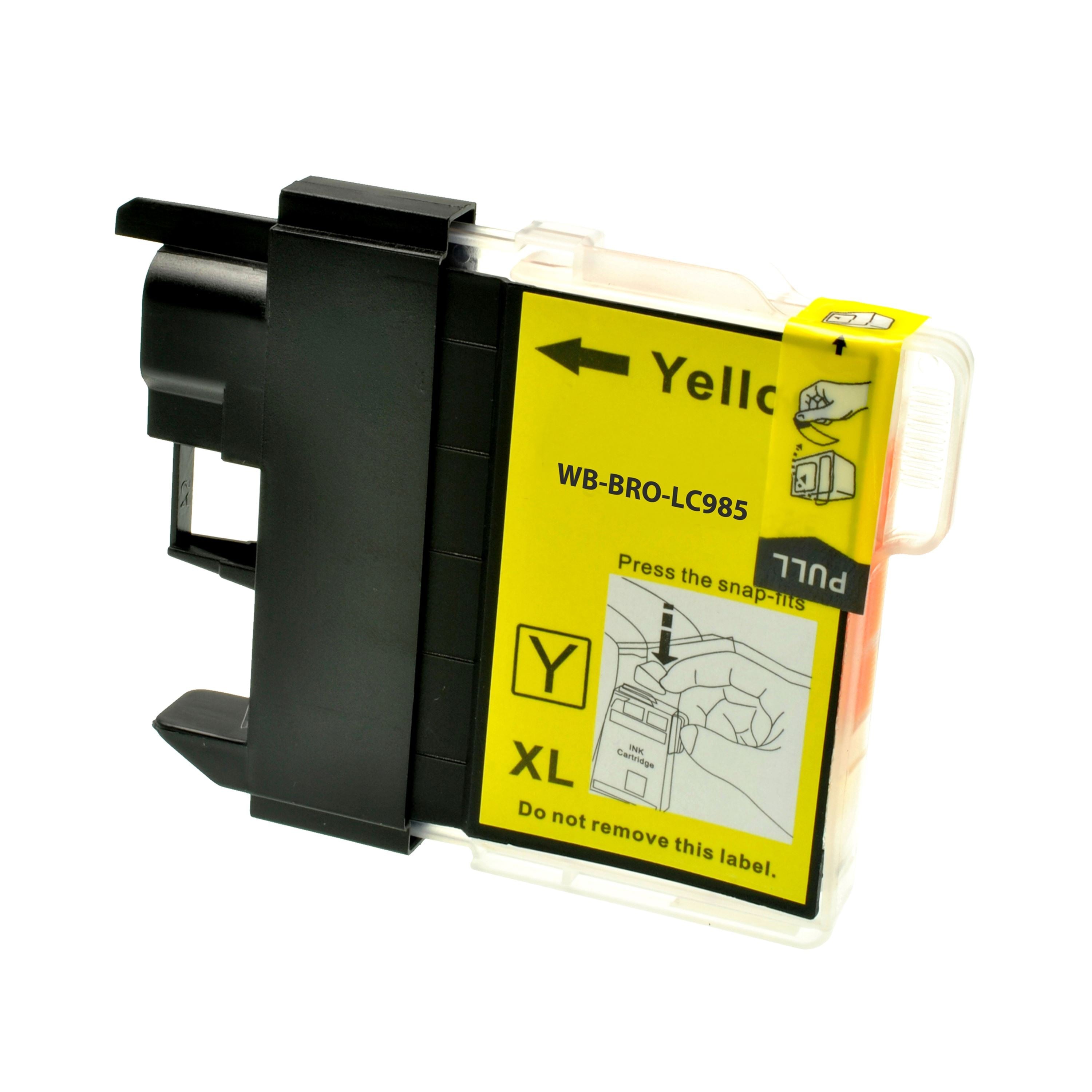 Druckerpatrone ersetzt Brother LC-985Y, gelb