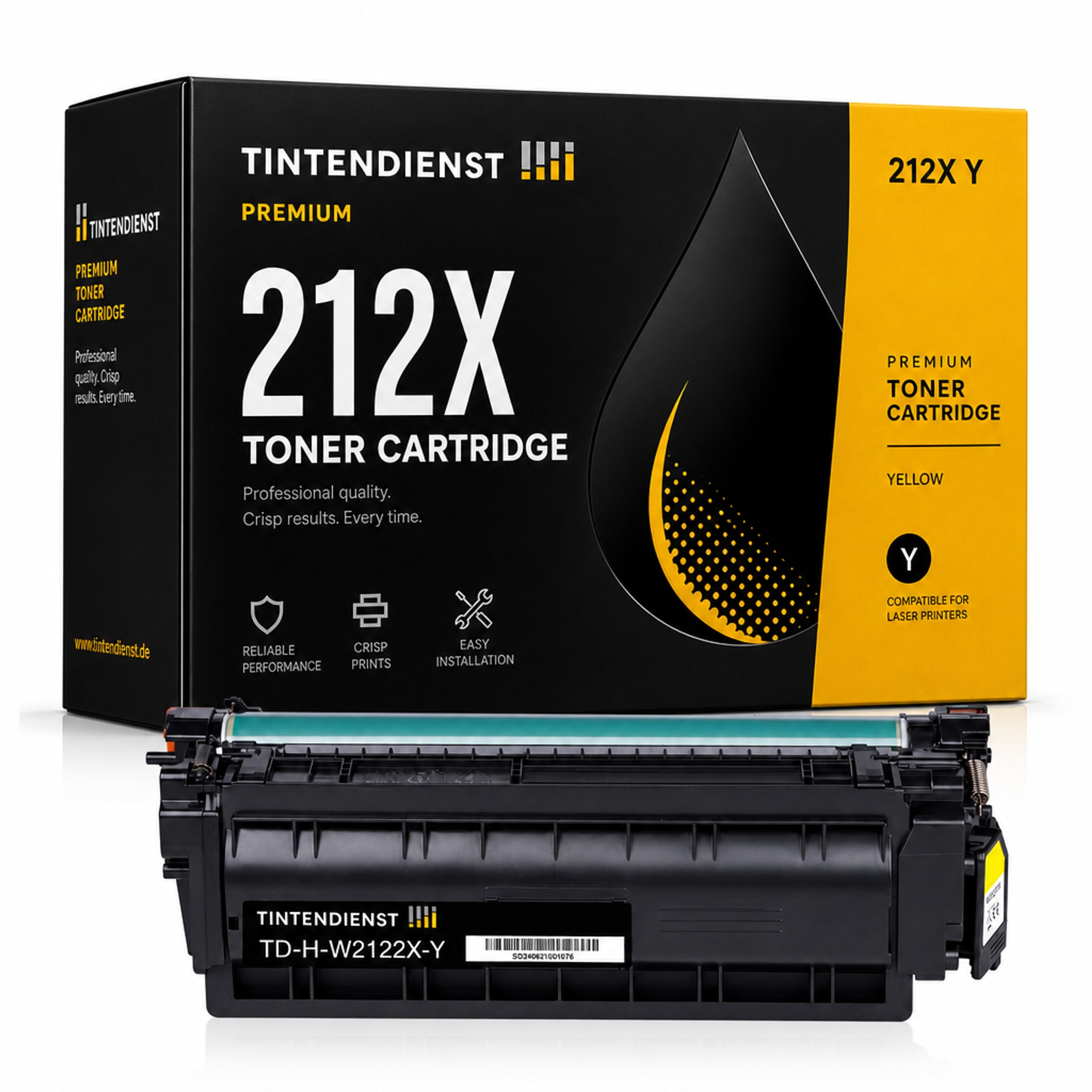 Toner kompatibel zu HP 212X, gelb