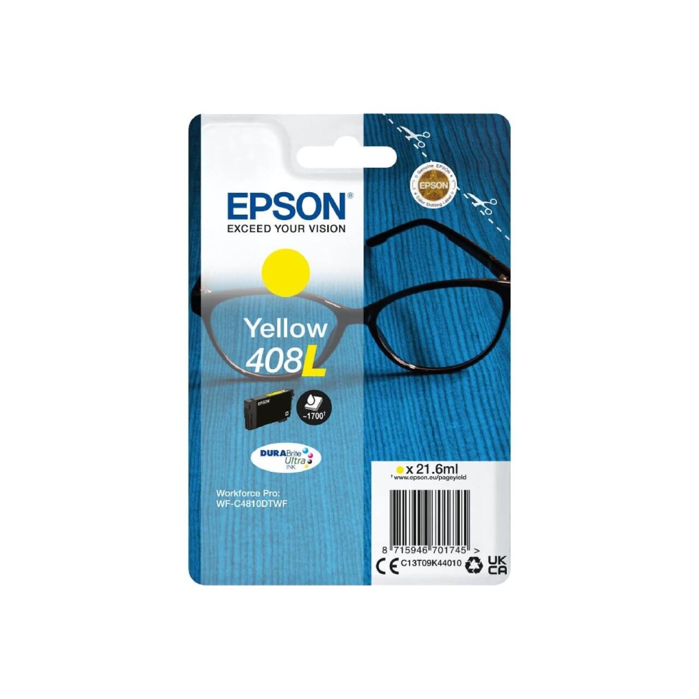 Original Epson Tintenpatrone C13T09K44010 / 408L Gelb