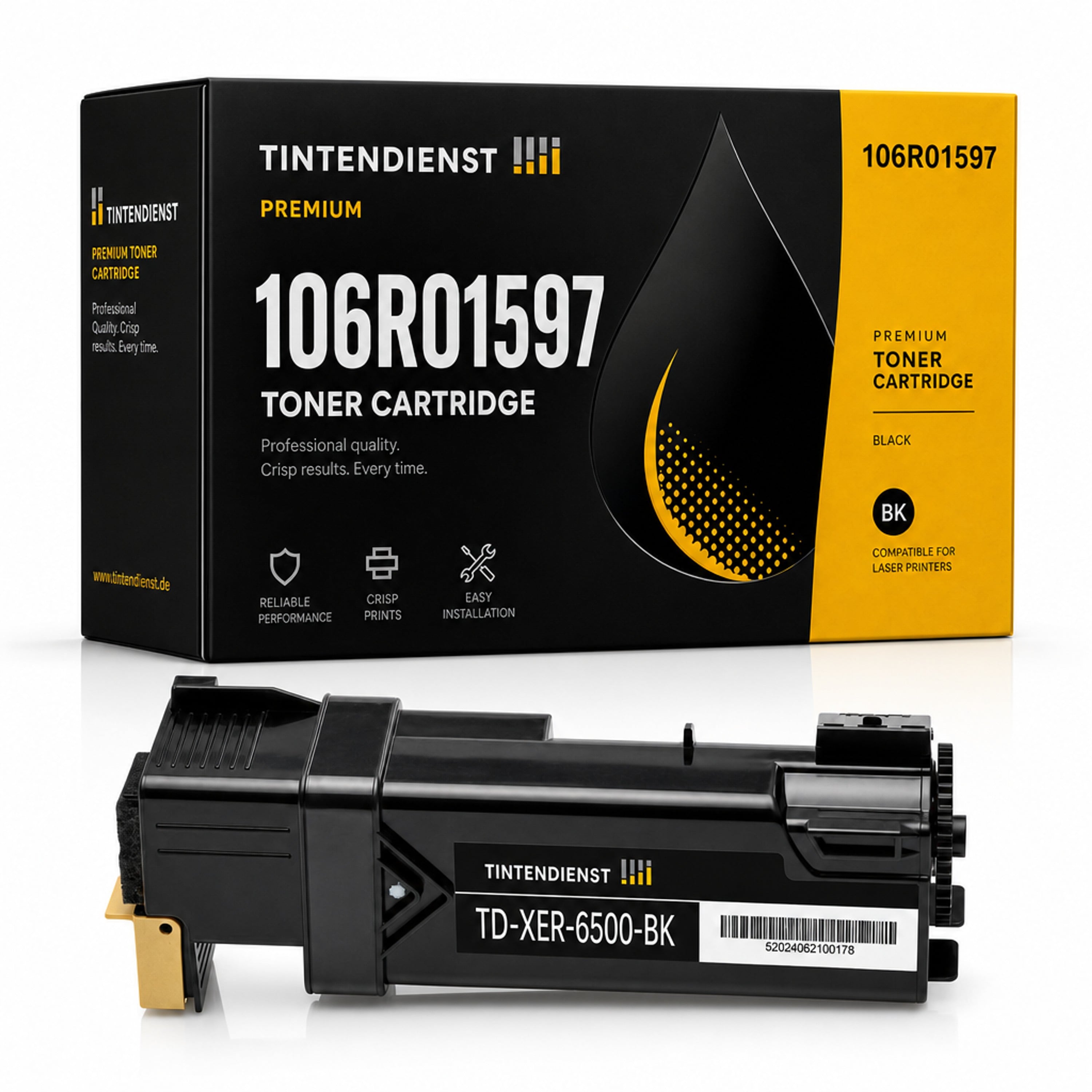 Toner kompatibel zu Xerox 106R01597, schwarz