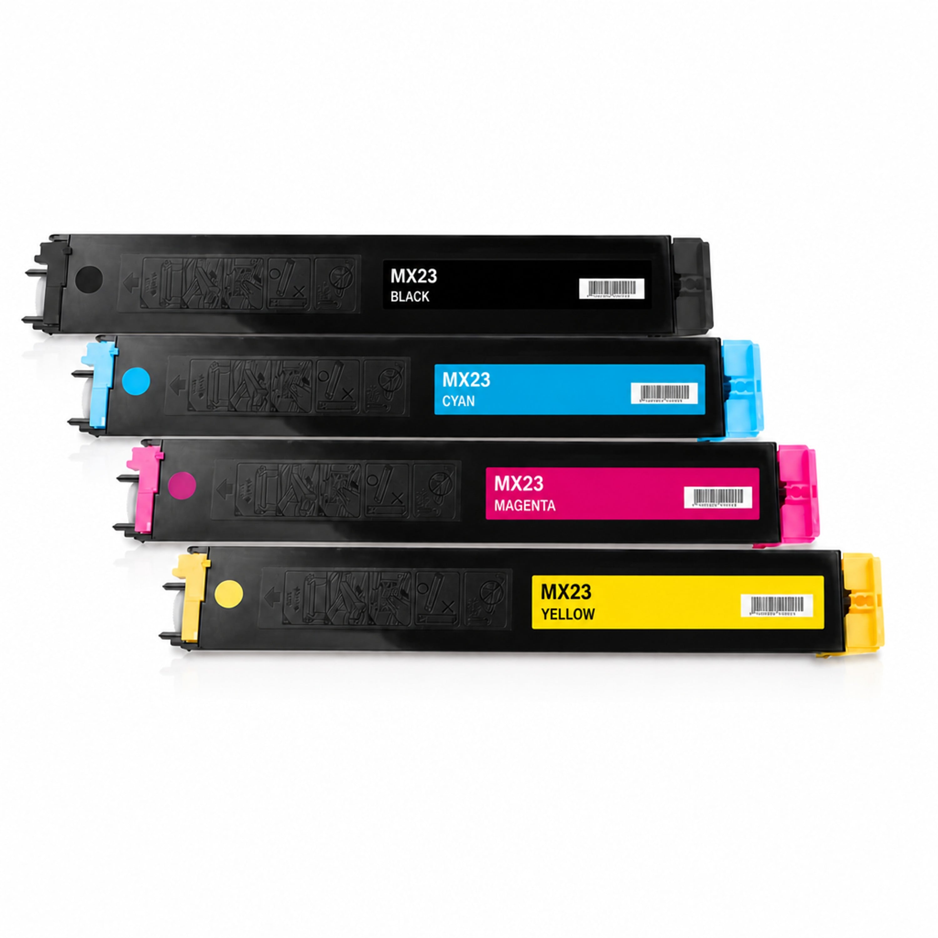 Multipack - Toner ersetzt Sharp MX-23GTBA, 4 Toner