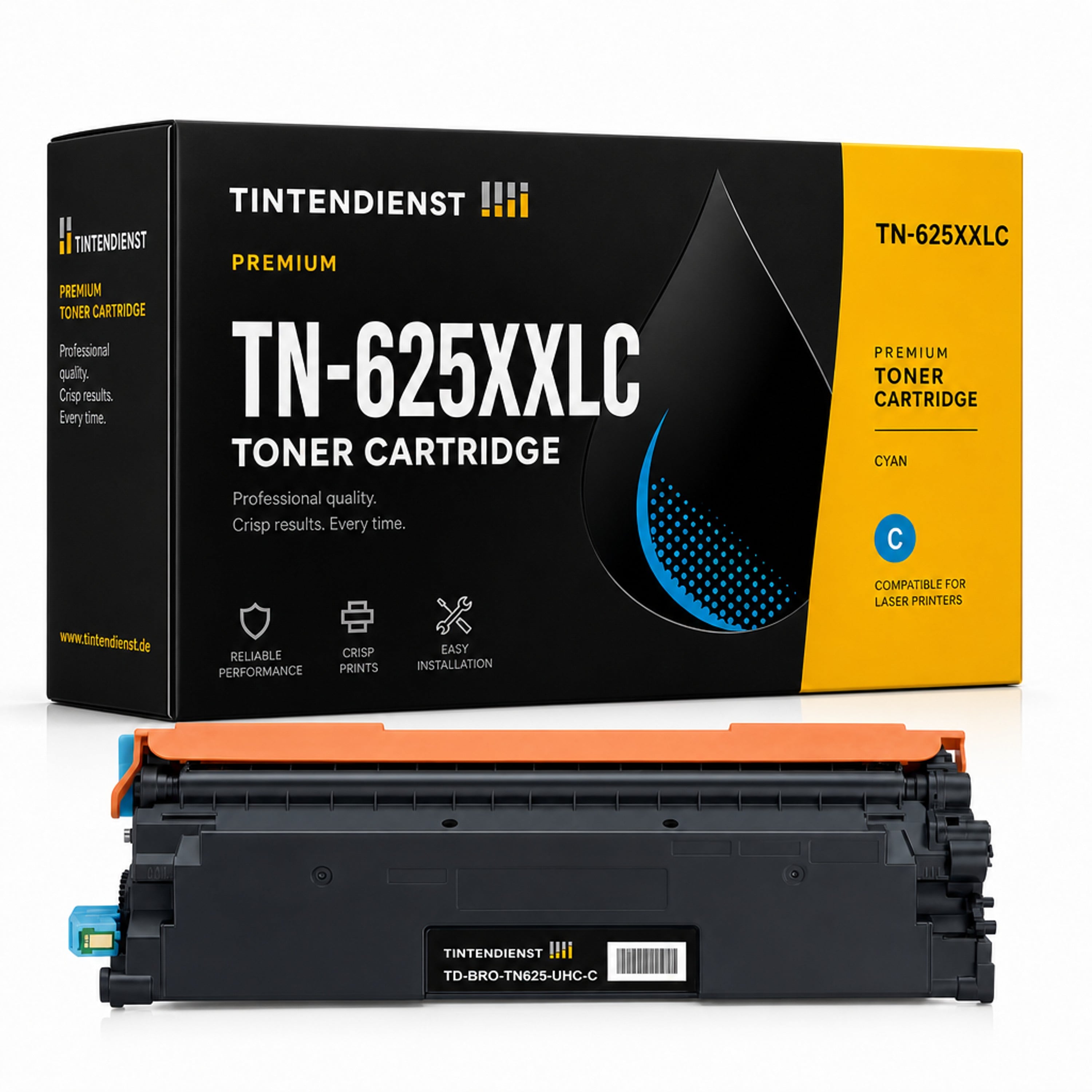 Toner kompatibel zu Brother TN-625XXLC, cyan