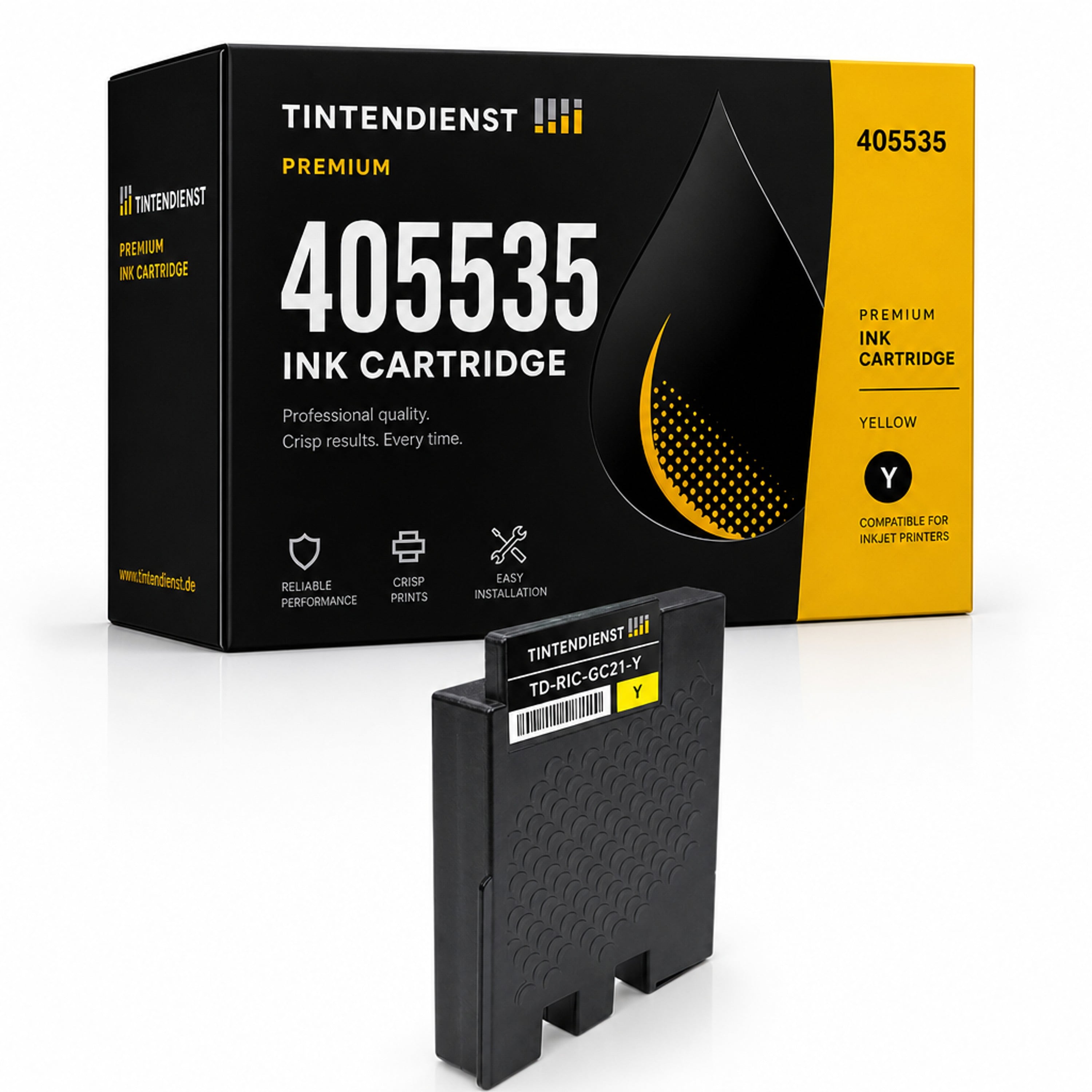 Druckerpatrone kompatibel zu Ricoh 405535, gelb