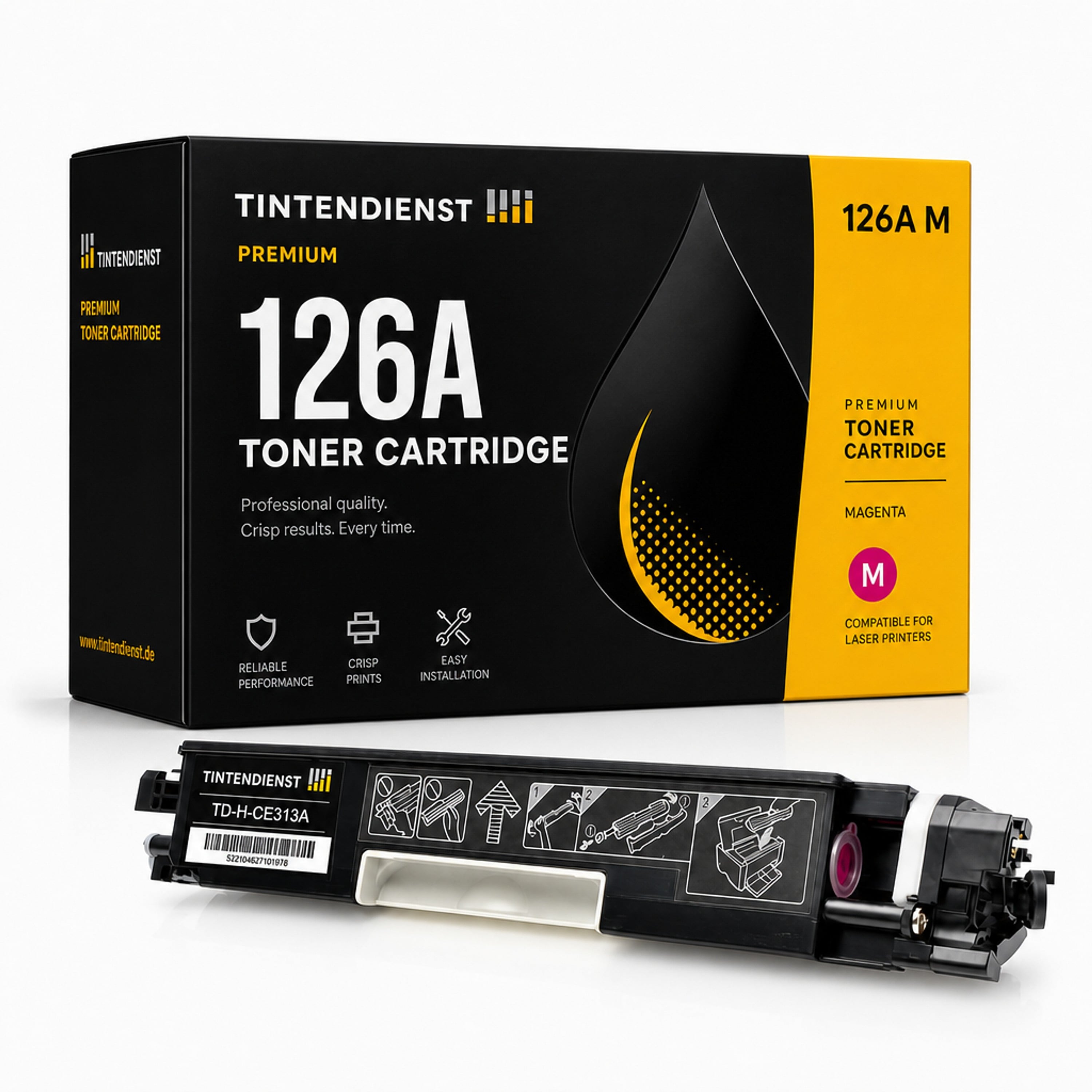 Toner kompatibel zu HP 126A, magenta