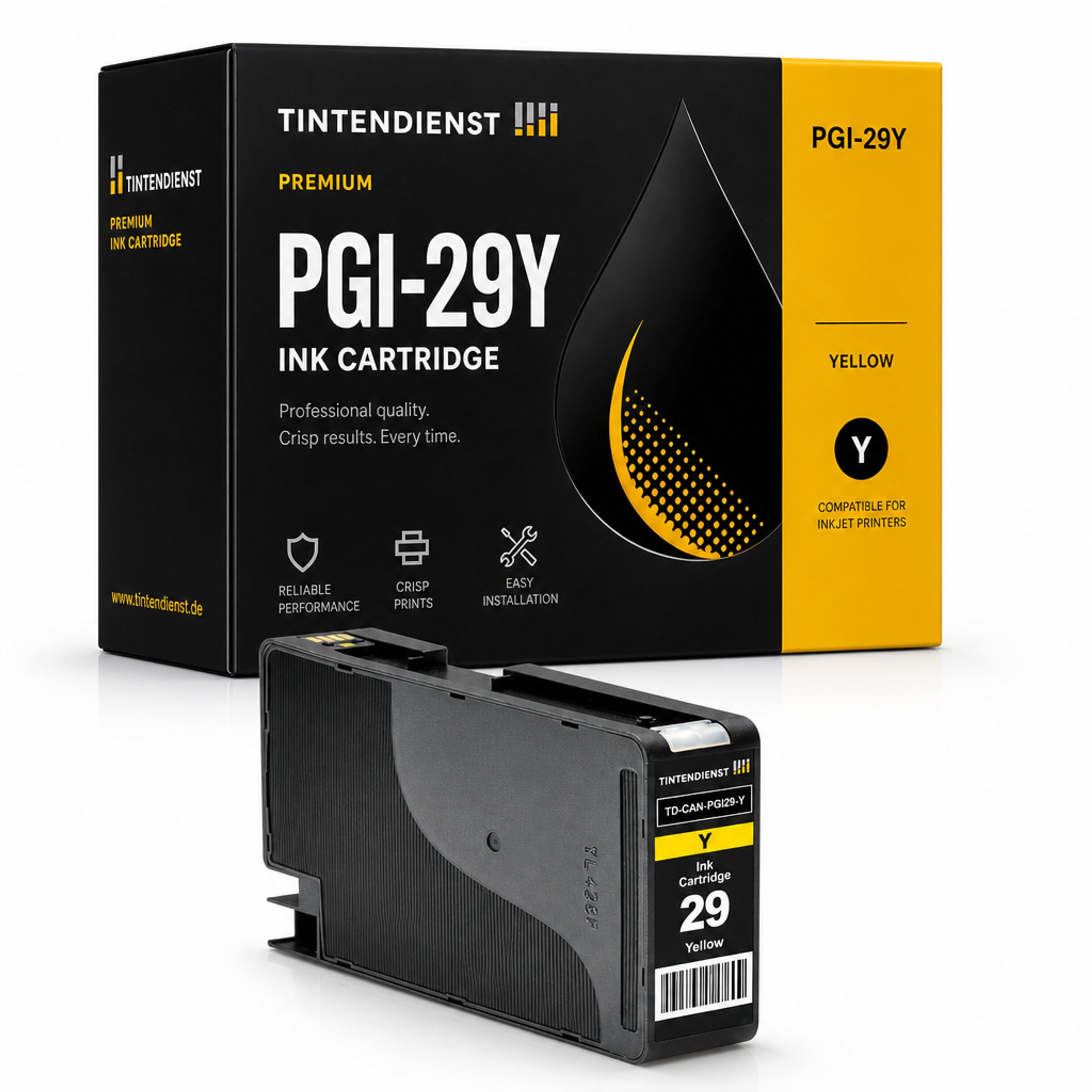 Druckerpatrone kompatibel zu Canon PGI-29Y, gelb