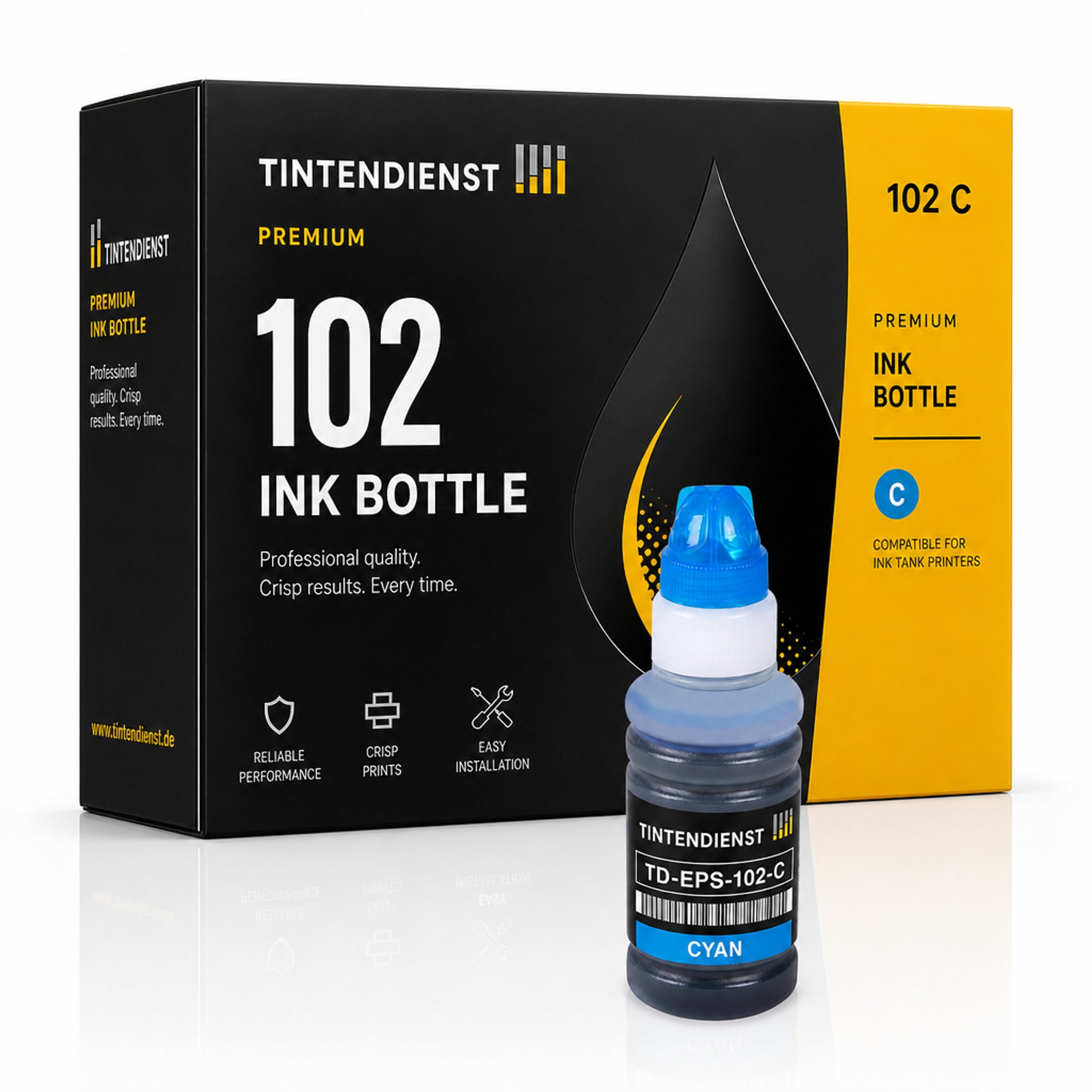 Tintentank kompatibel zu Epson 102, cyan