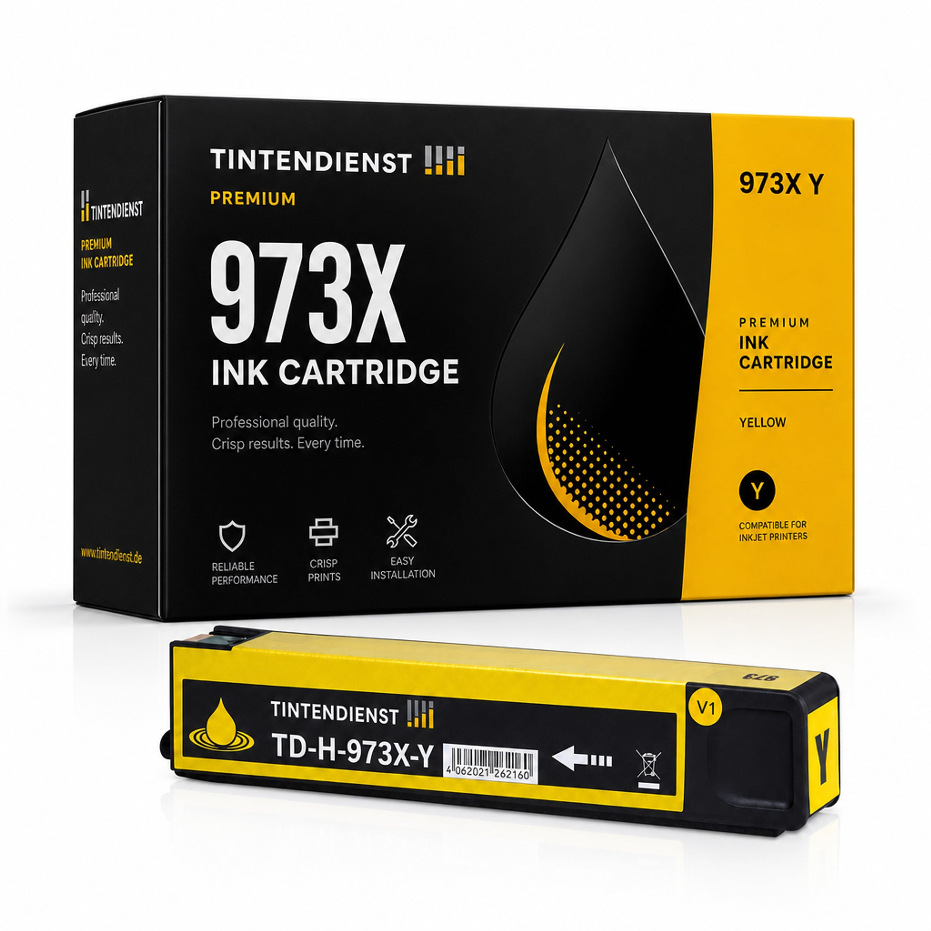 Druckerpatrone kompatibel zu HP 973X, gelb
