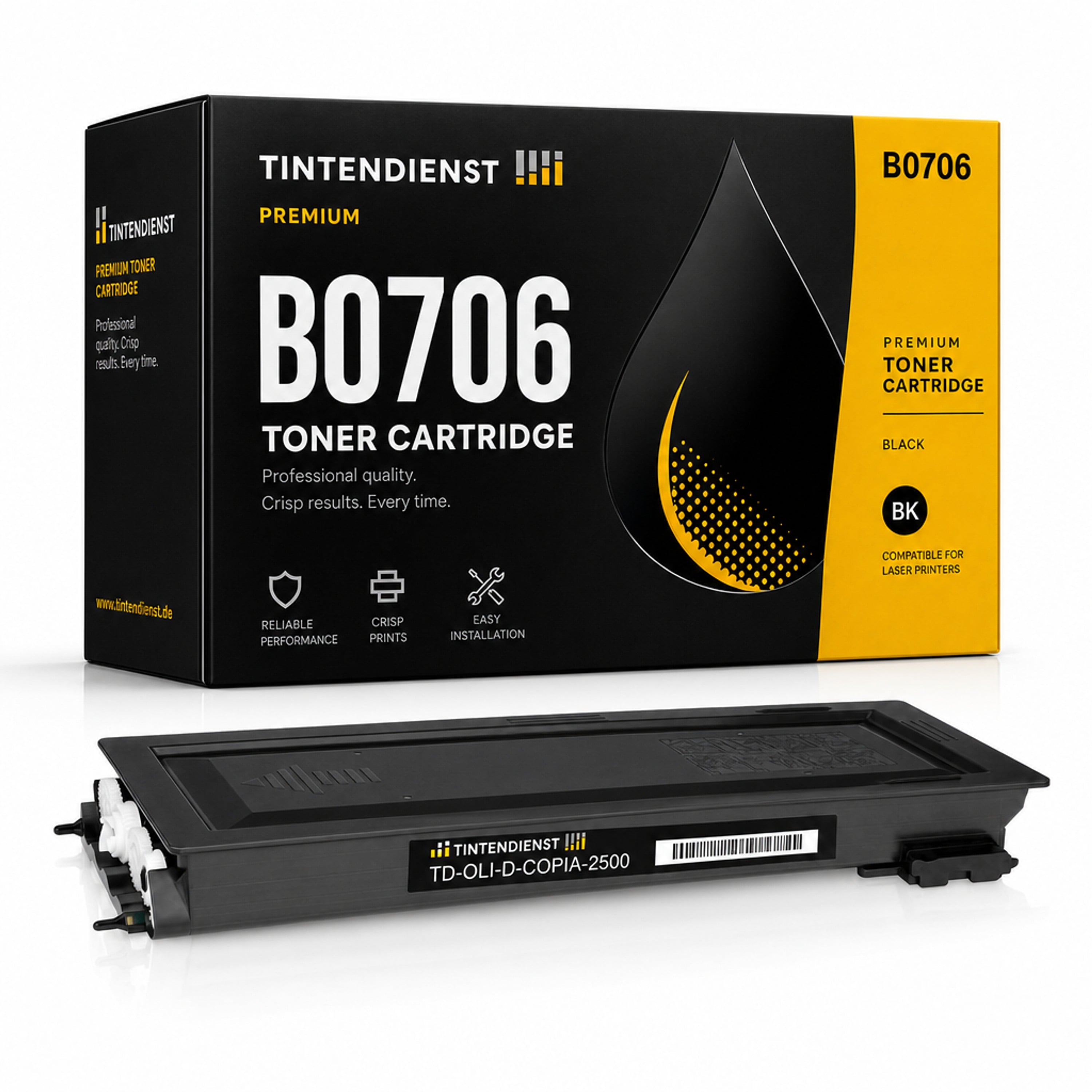 Toner kompatibel zu Olivetti B0706, schwarz