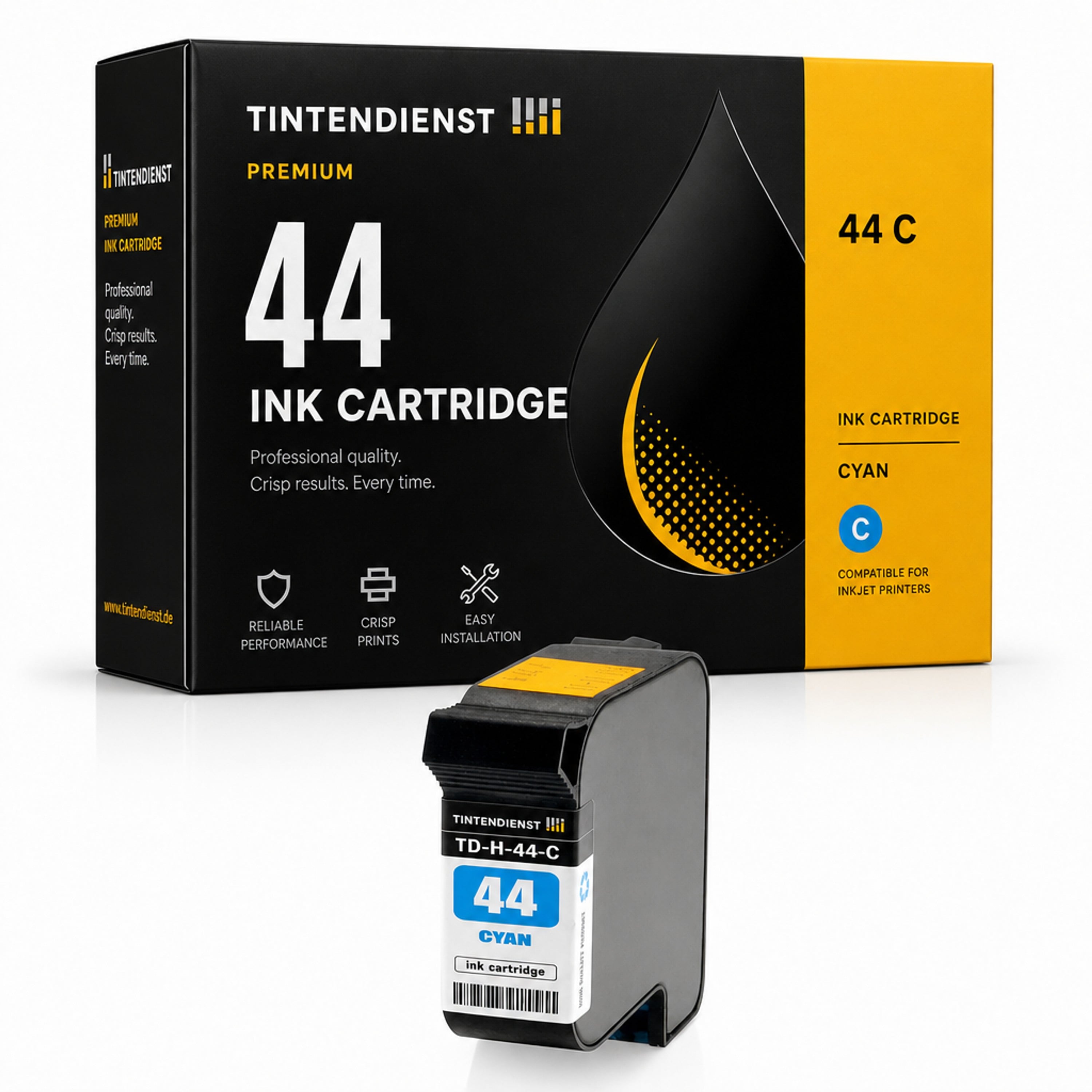 Druckerpatrone kompatibel zu HP 44, cyan
