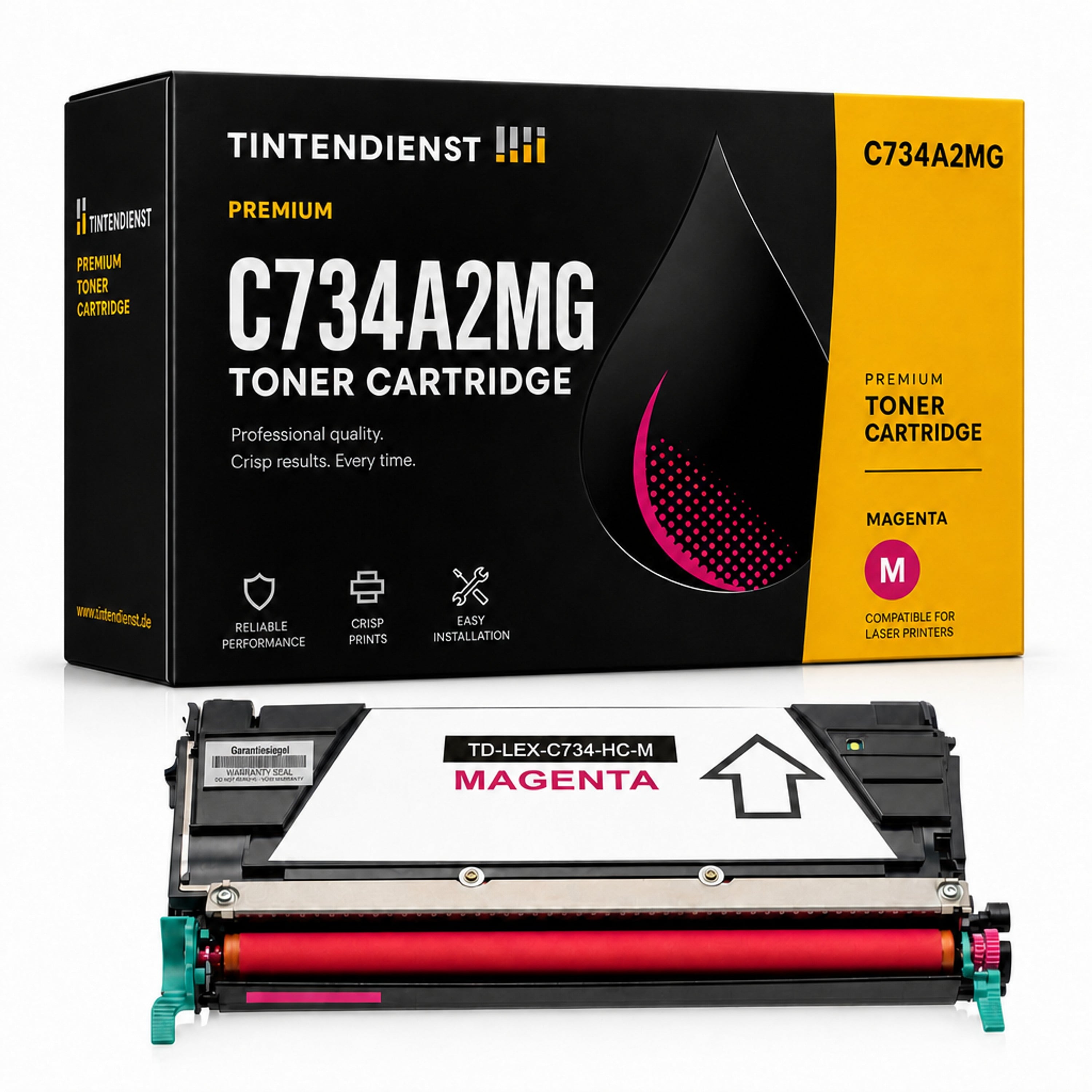 Toner kompatibel zu Lexmark C734A2MG, magenta