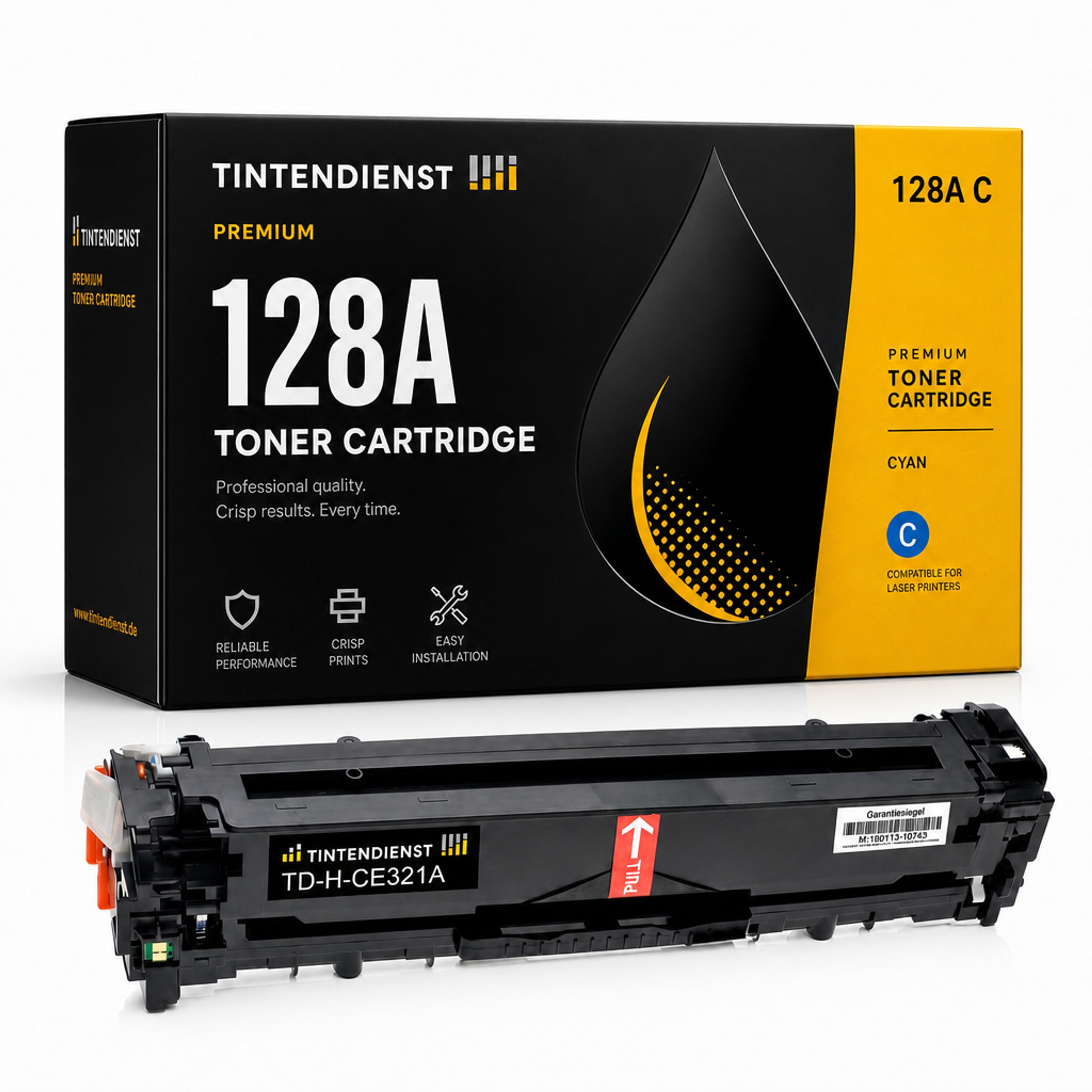 Toner kompatibel zu HP 128A, cyan