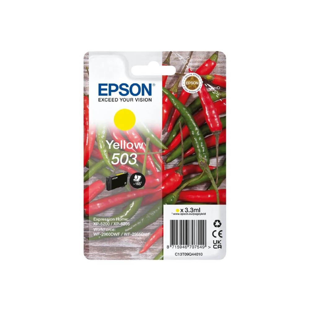 Original Epson Tintenpatrone C13T09Q44010 / 503 Gelb