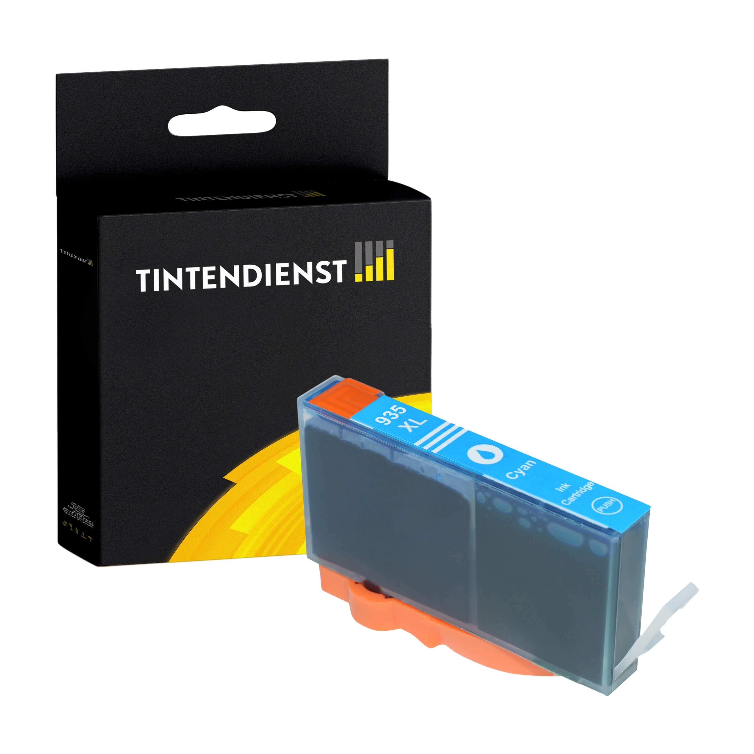Tintendienst kompatibel für HP Tintenpatrone C2P24AE / 935XL Cyan [XL Füllmenge]