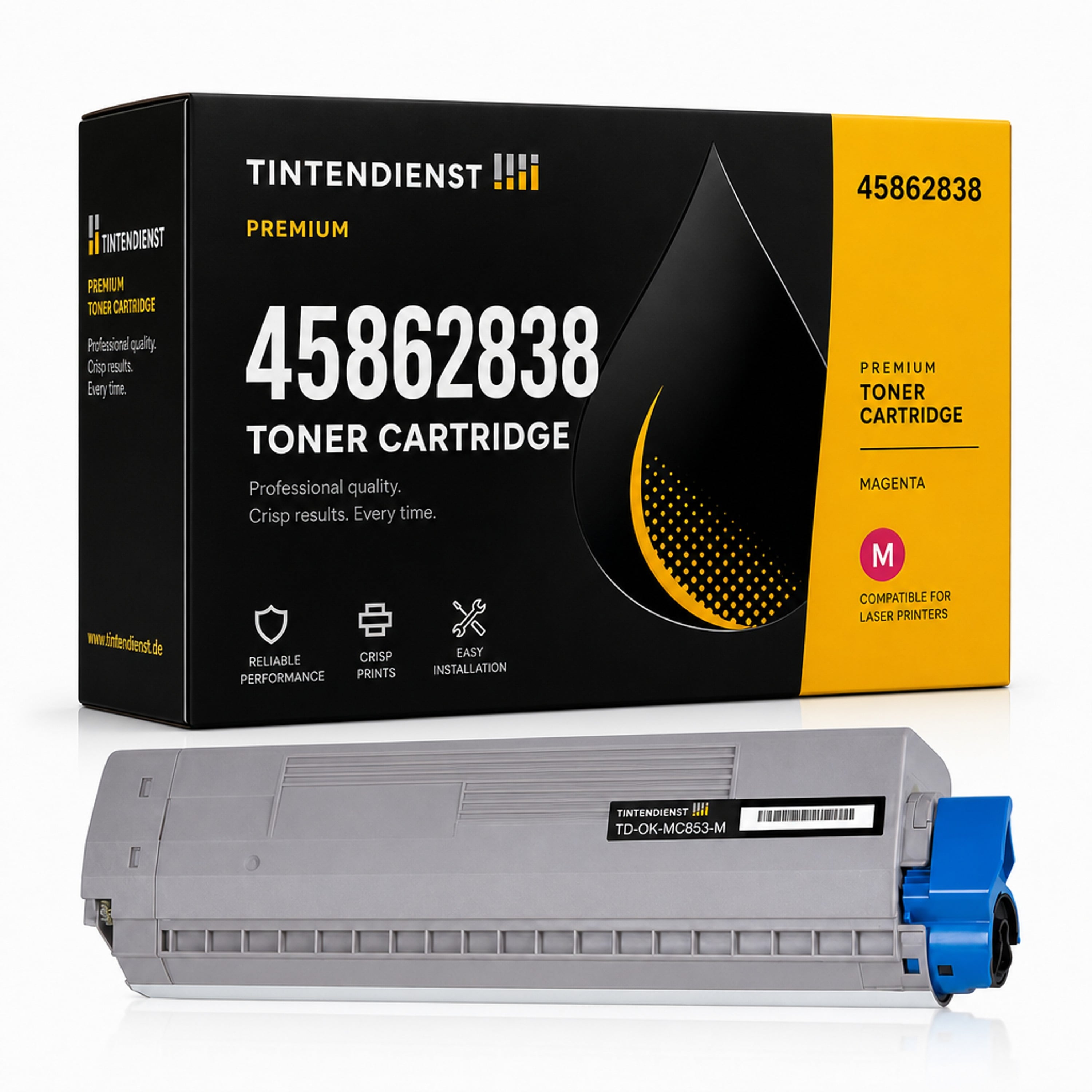 Toner kompatibel zu OKI 45862838, magenta