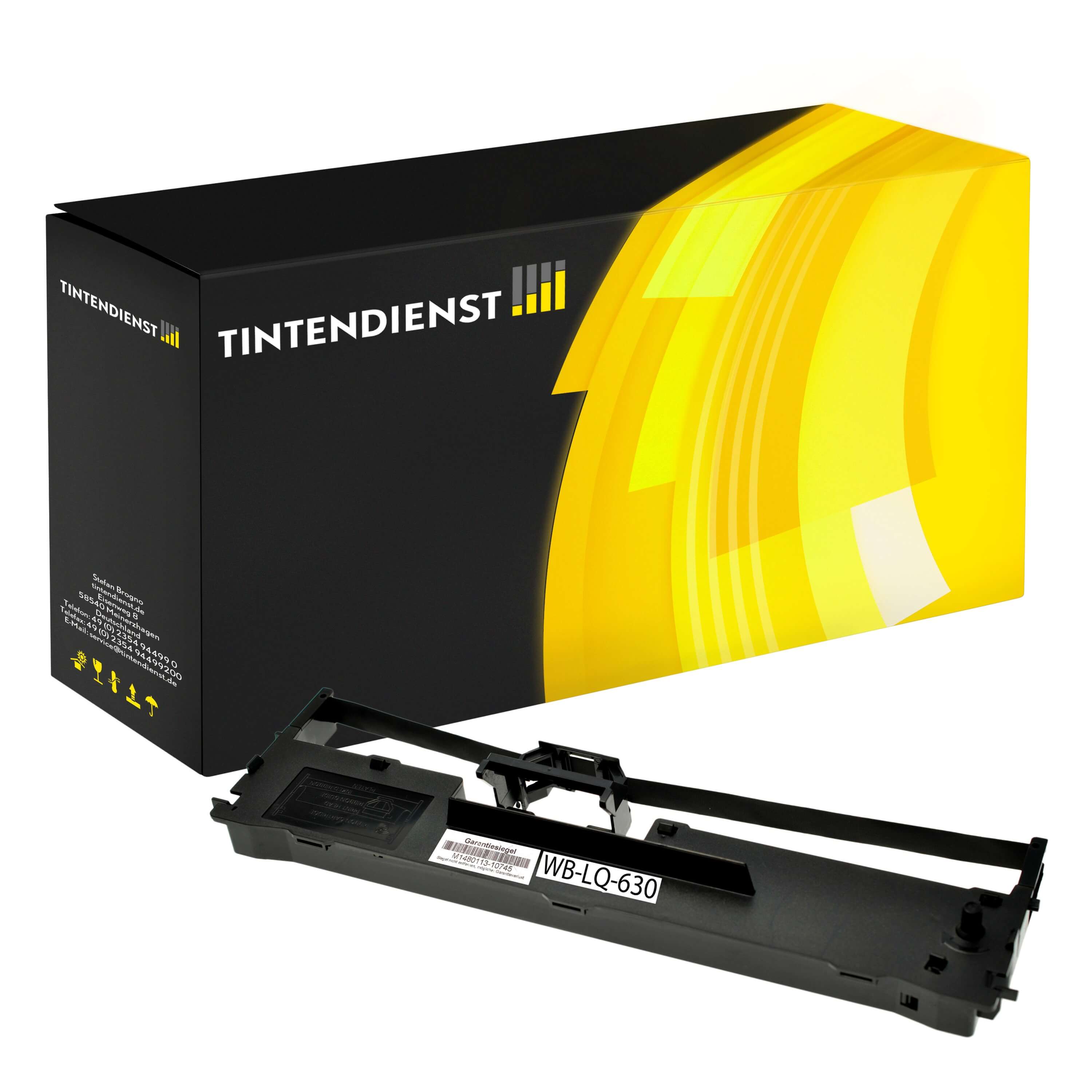 Tintendienst kompatibel für Epson Farbband C13S015307 Schwarz