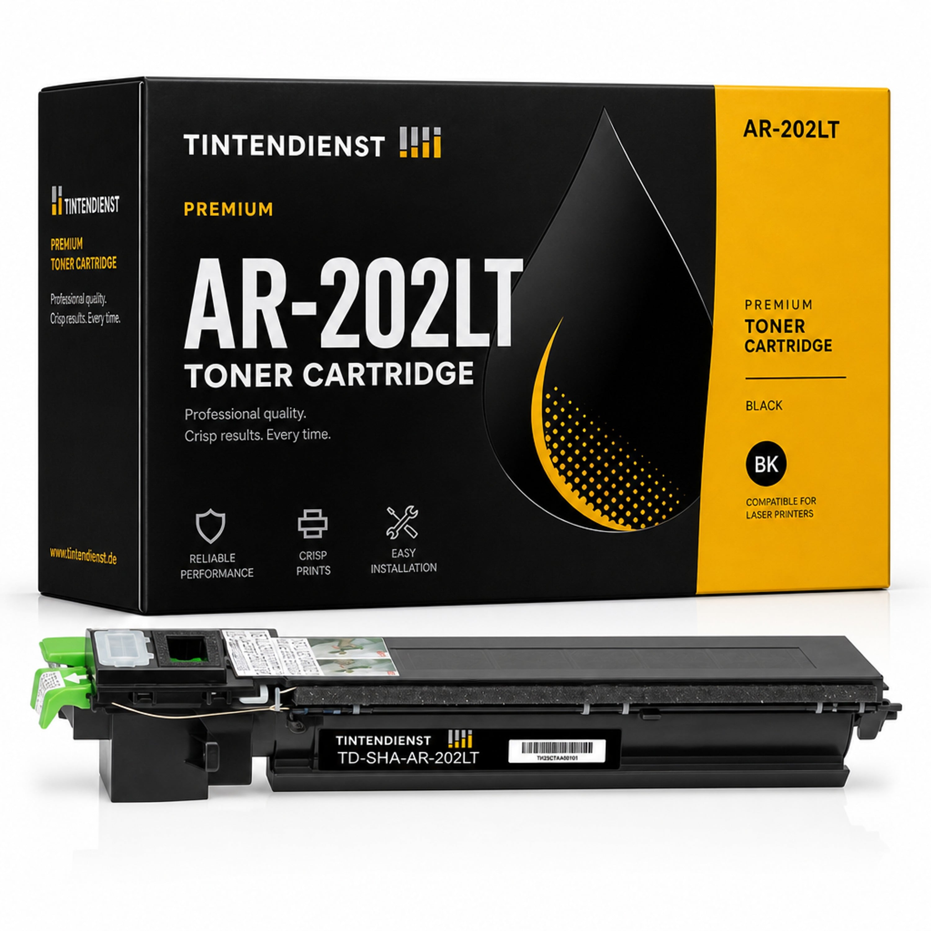 Toner kompatibel zu Sharp AR-202LT, schwarz