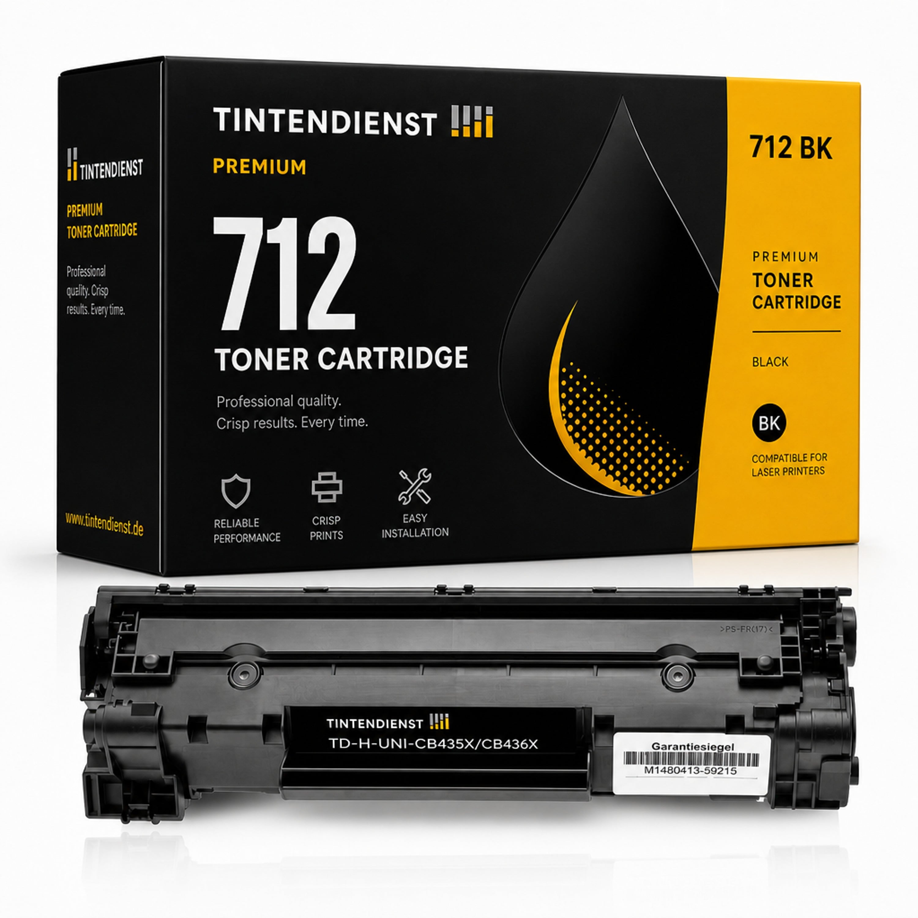 Toner kompatibel zu Canon 712, schwarz