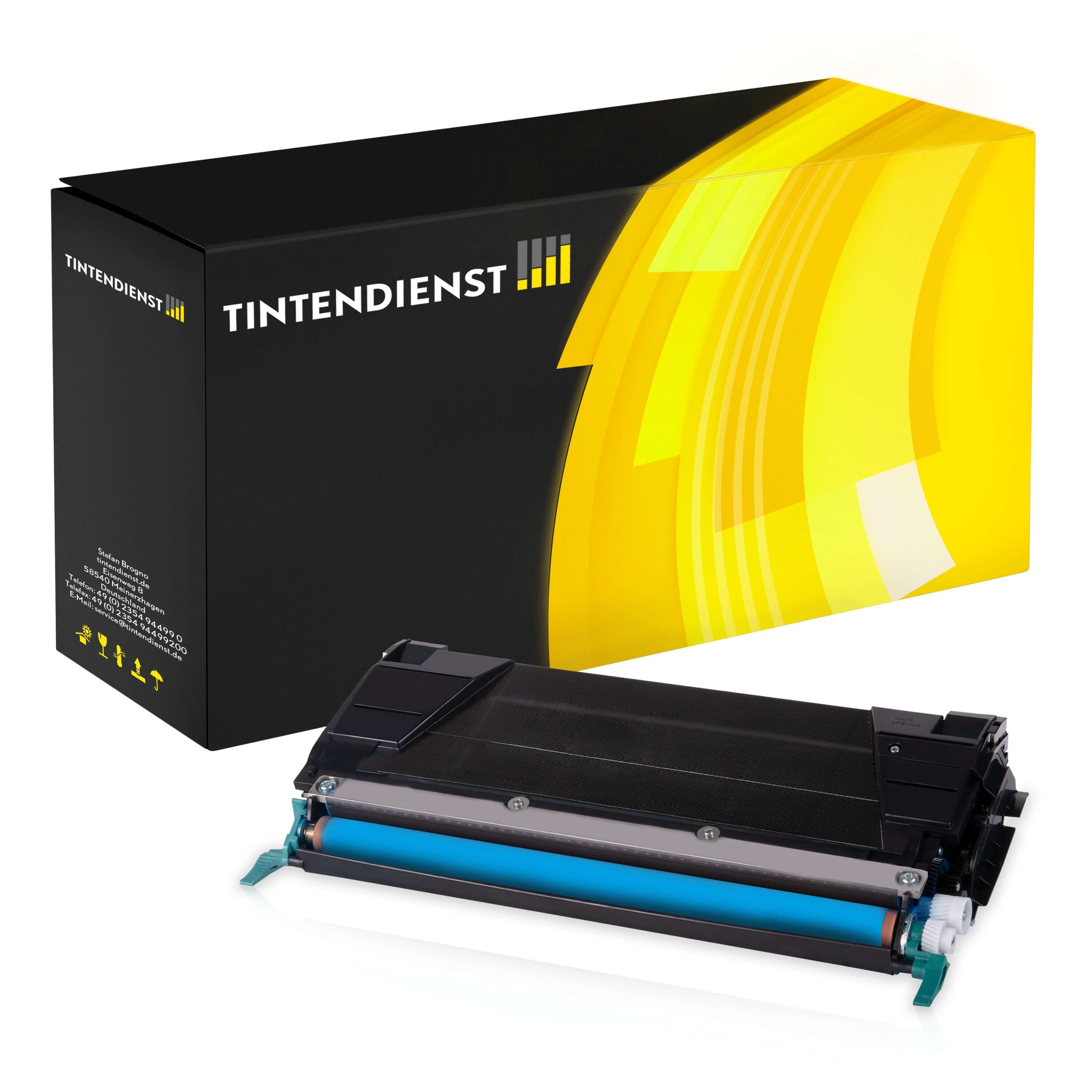 Toner kompatibel zu Lexmark X746A2CG, cyan