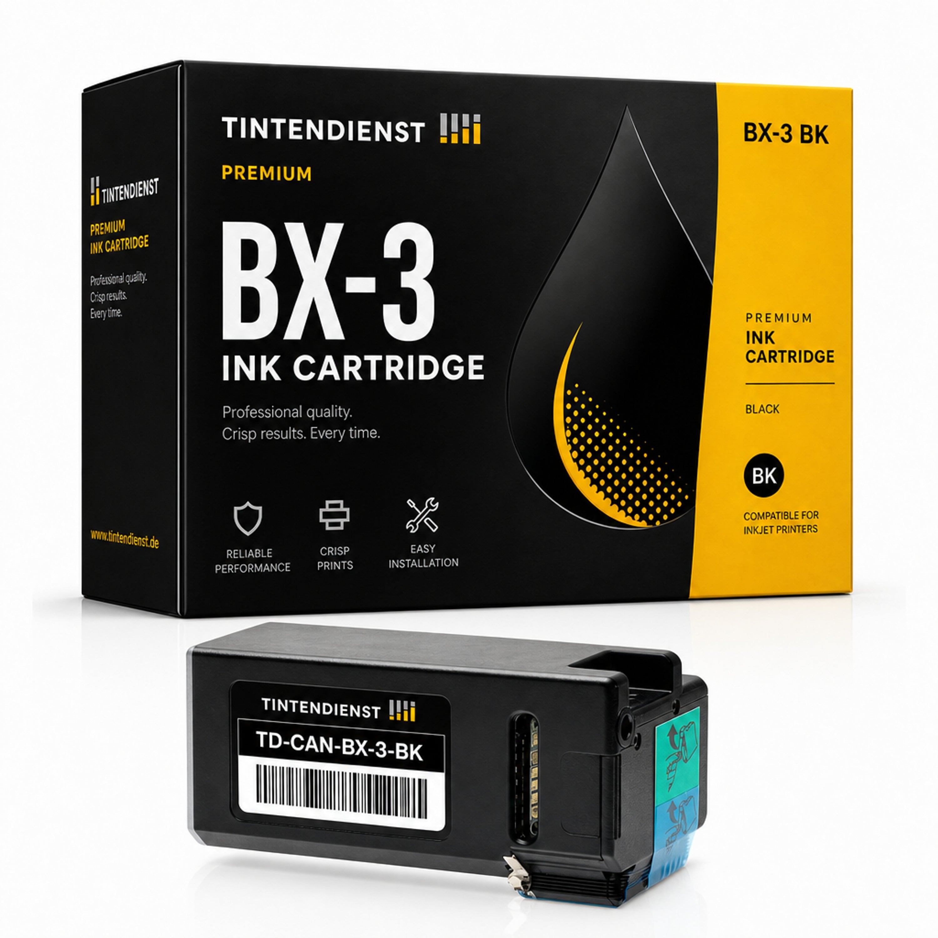 Druckerpatrone kompatibel zu Canon BX-3, schwarz