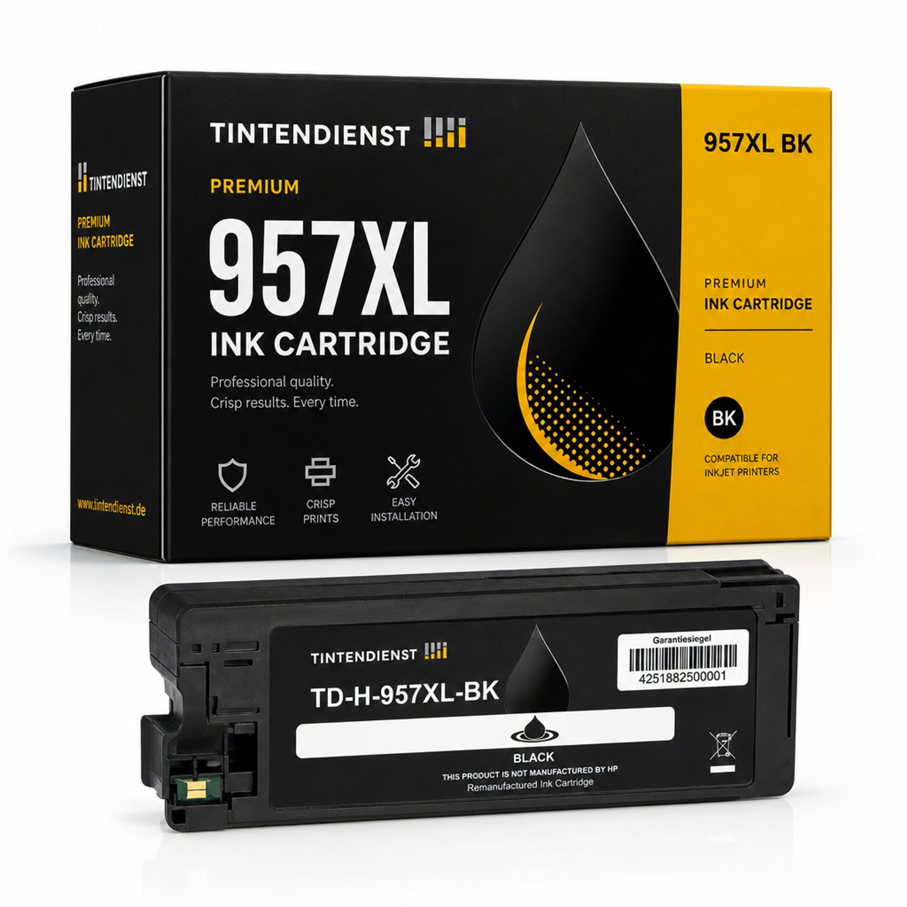 Druckerpatrone kompatibel zu HP 957XL, schwarz