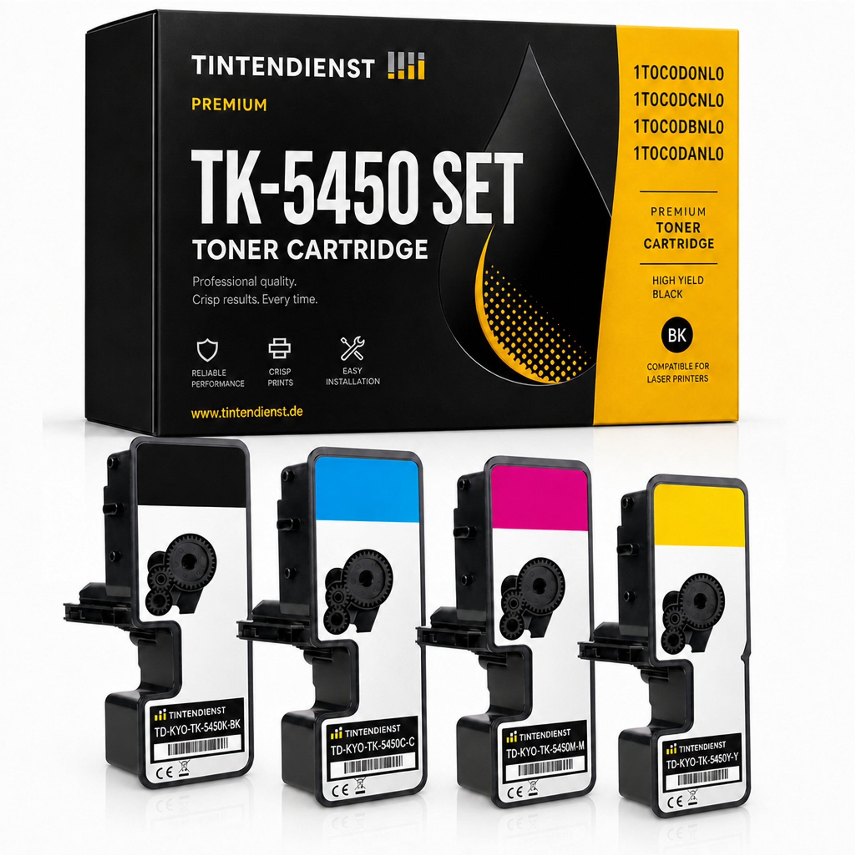 Set kompatibel zu Kyocera 1T0C0D0NL0, 4 Toner