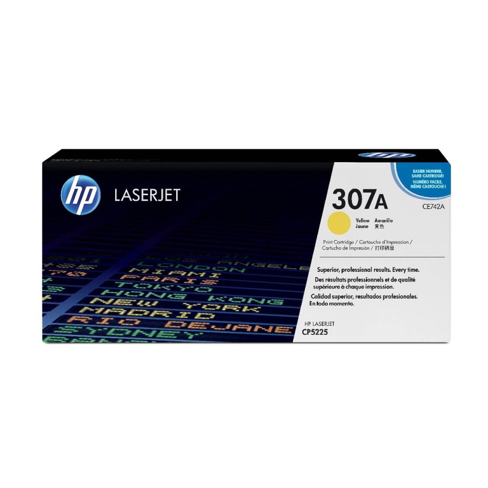 Original HP Toner CE742A/307A y