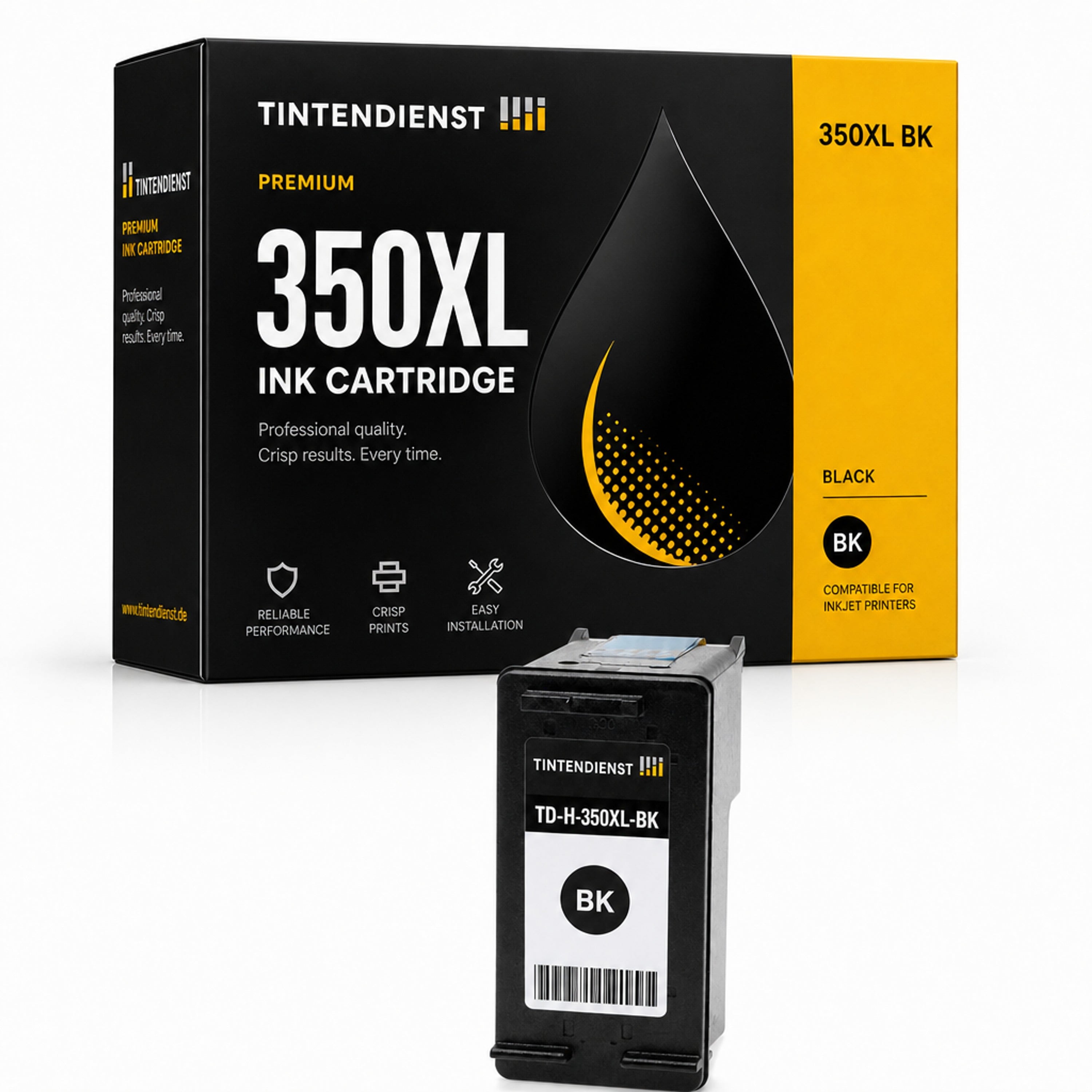 Druckerpatrone kompatibel zu HP 350XL, schwarz