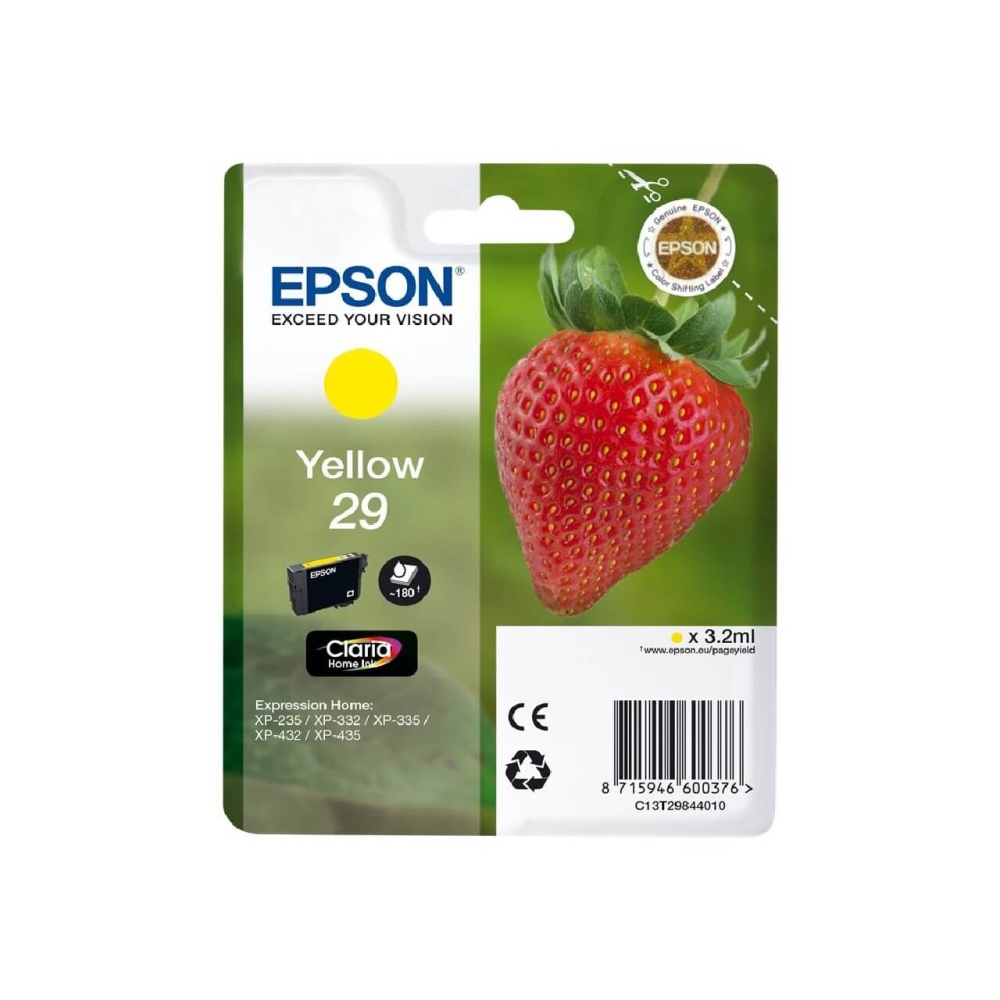 Original Epson Tintenpatrone C13T29844010 / 29 Gelb