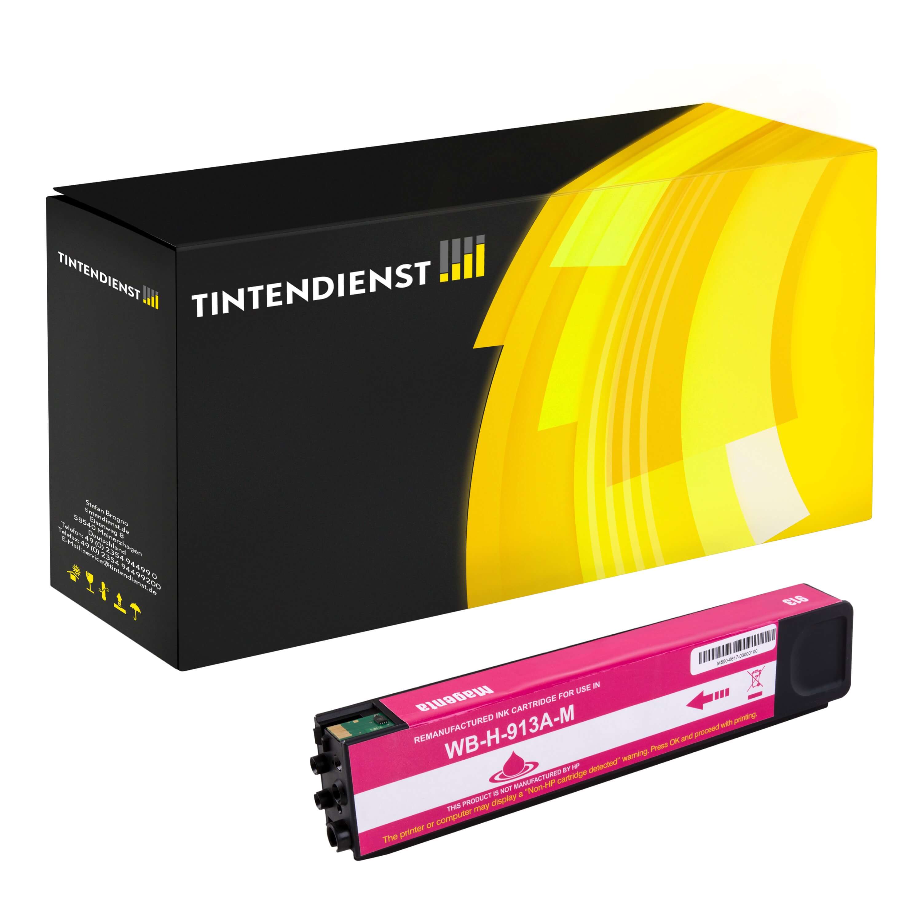 HP 913A Druckerpatrone (F6T78AE) magenta – Tintendienst kompatibel