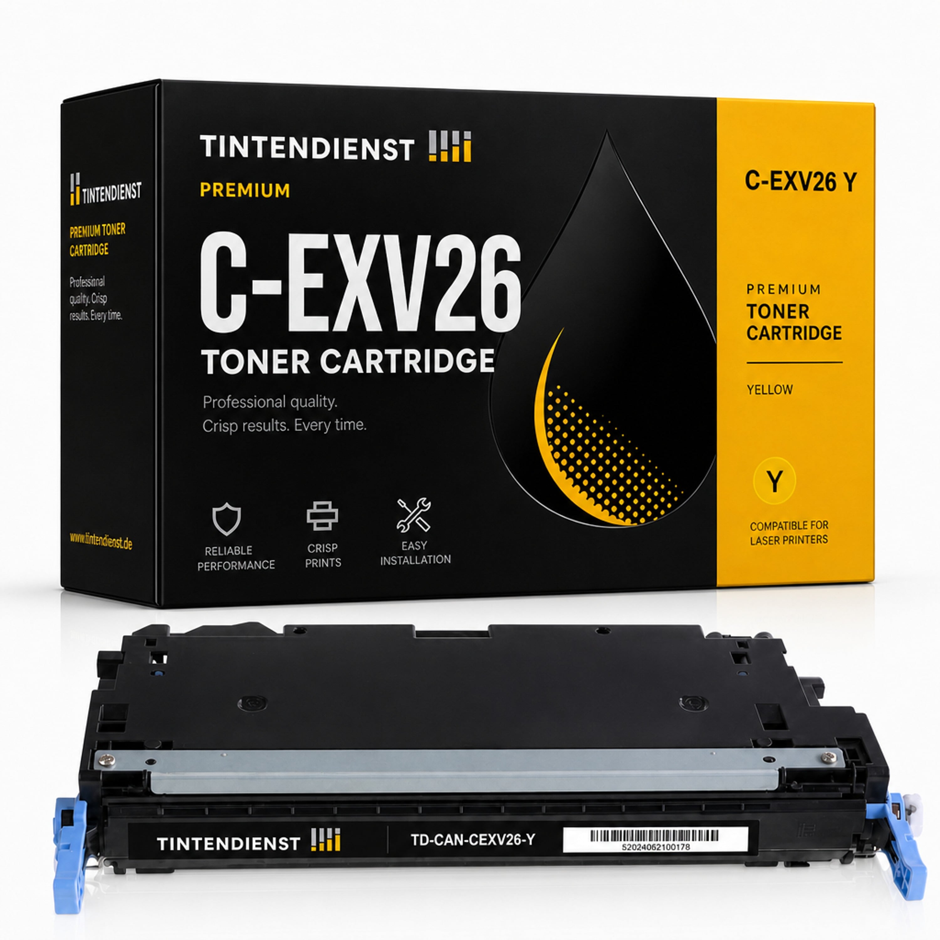 Toner kompatibel zu Canon C-EXV26, gelb