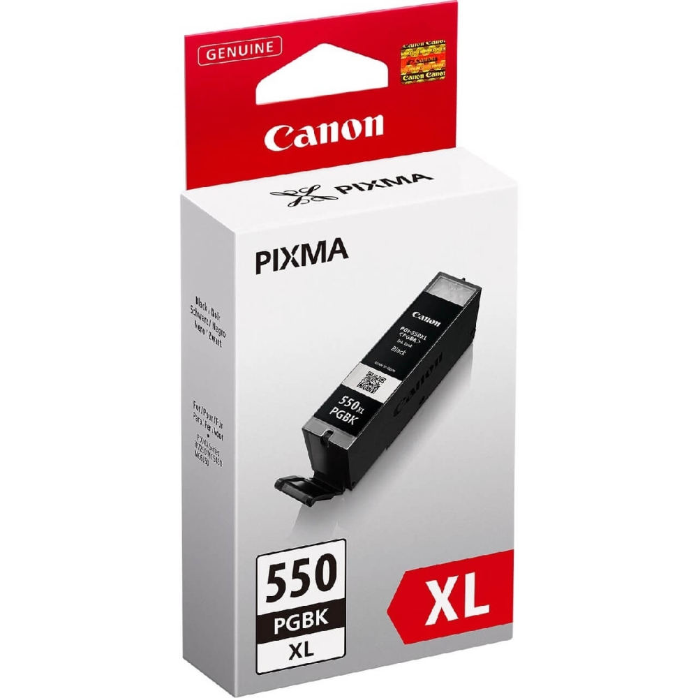 Original Canon Tintenpatrone 6431B001 / PGI-550PGBKXL Schwarz [XL Füllmenge]