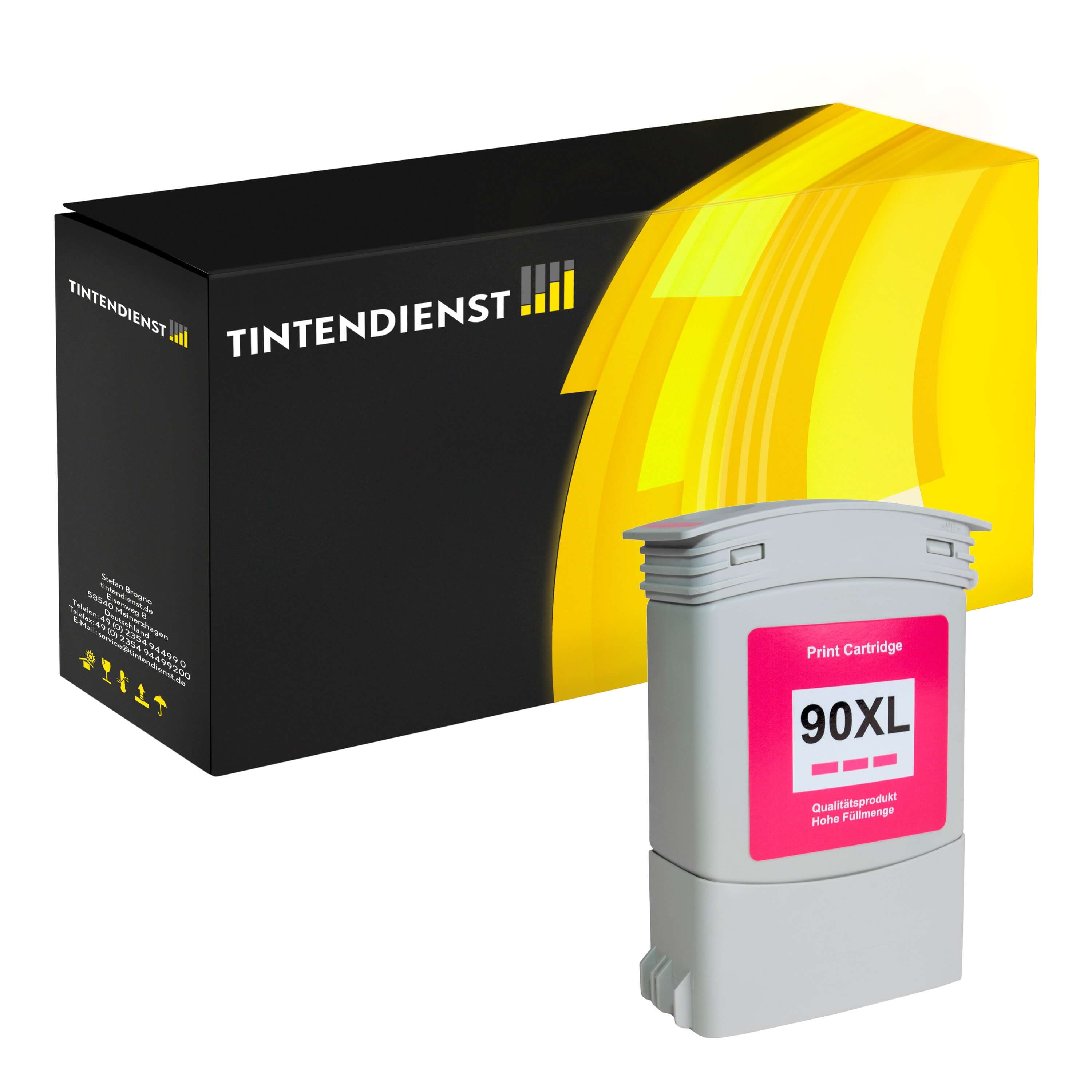 Druckerpatrone kompatibel zu HP 90, magenta