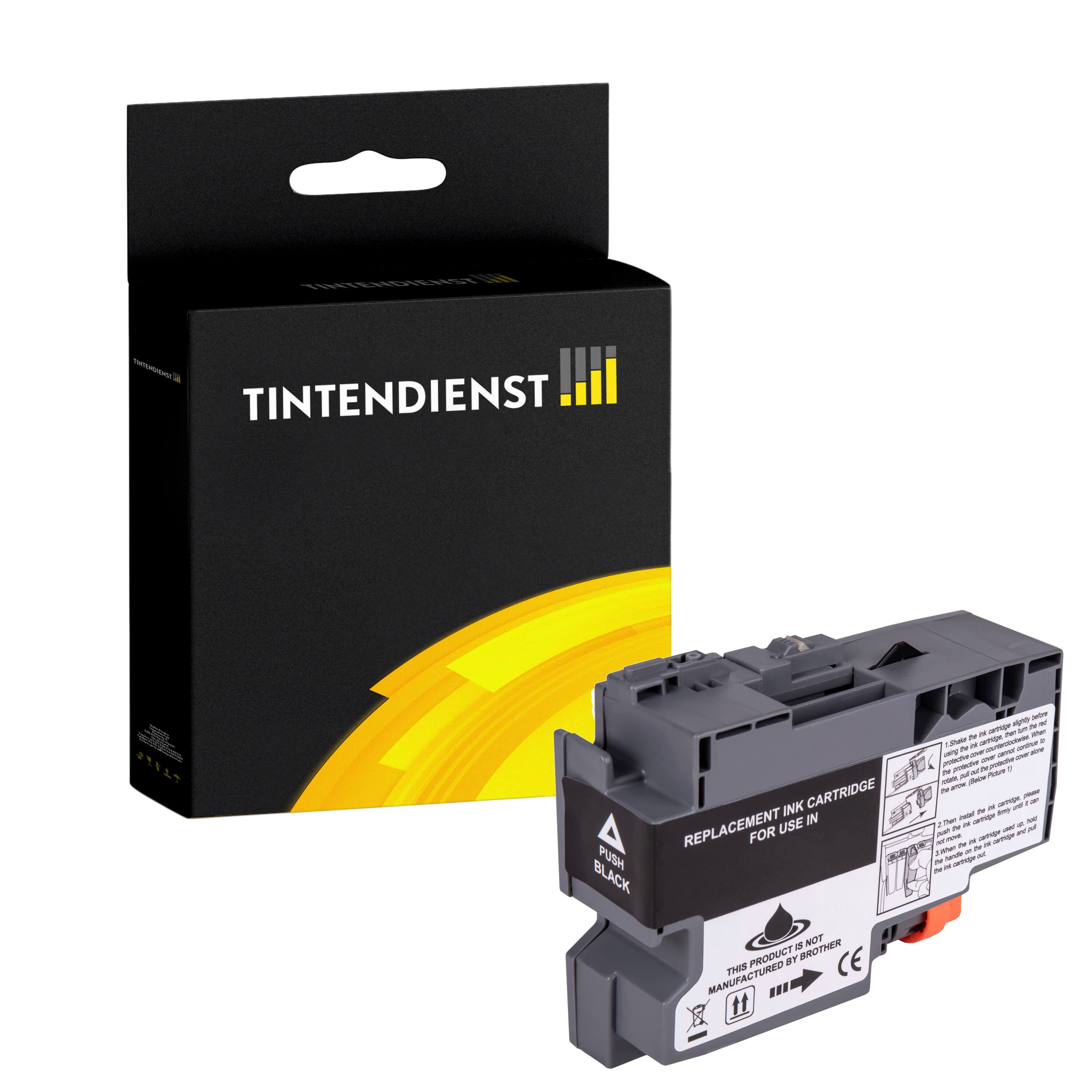 Tintendienst kompatibel für Brother Tintenpatrone LC-427XLBK Schwarz [XXL Füllmenge]