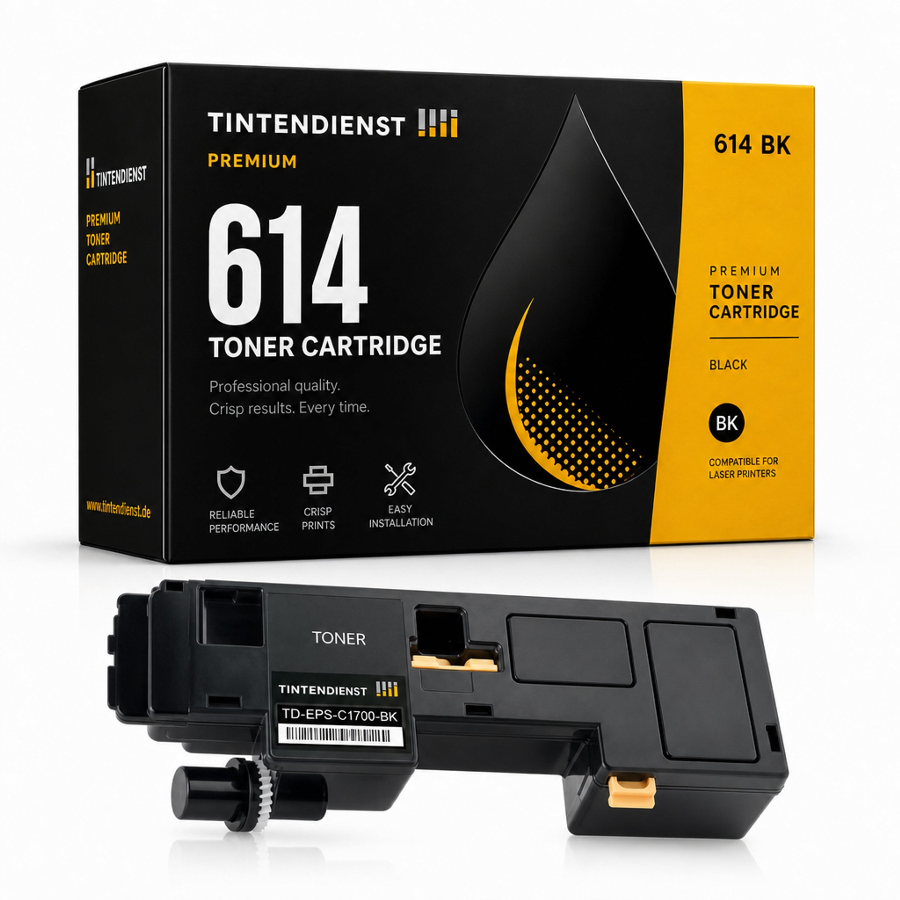 Toner kompatibel zu Epson 614, schwarz