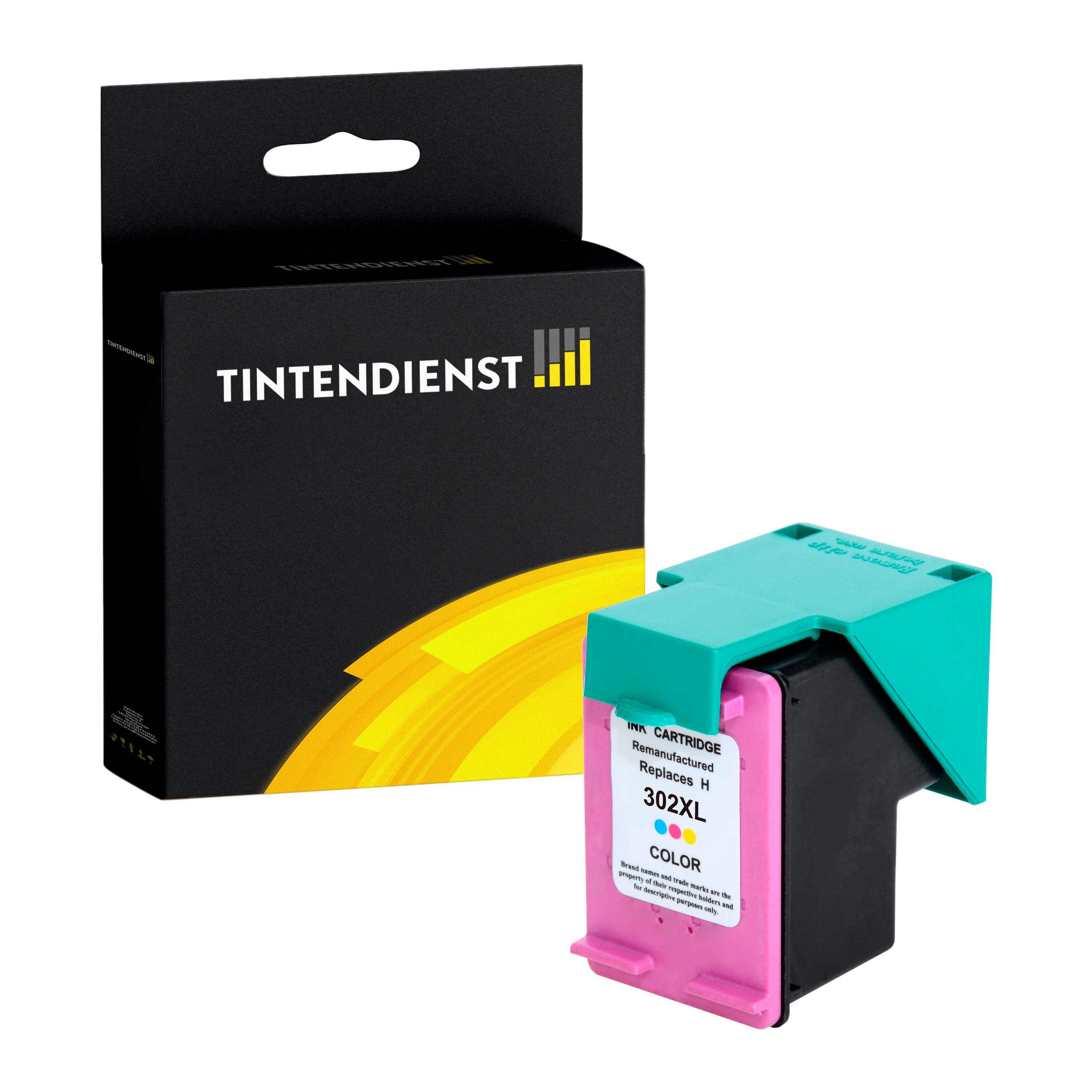 HP 302XL Druckerpatrone (F6U67AE) mehrfarbig XL – Tintendienst kompatibel
