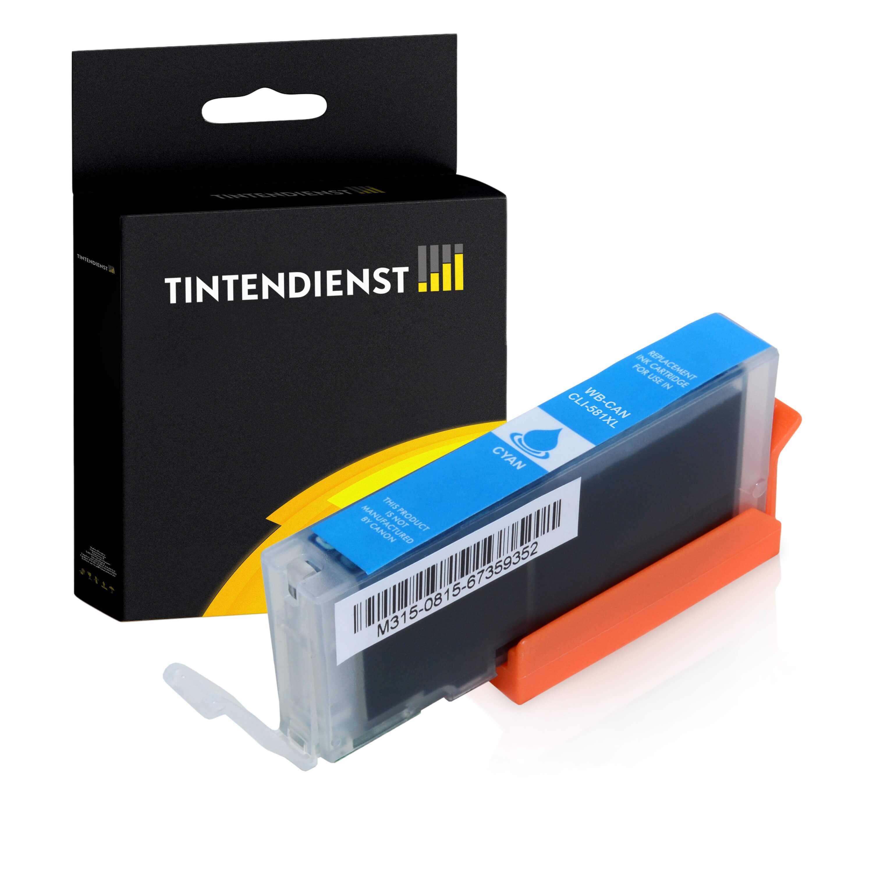 Tintendienst kompatibel für Canon Tintenpatrone 2103C001 / CLI-581C Cyan
