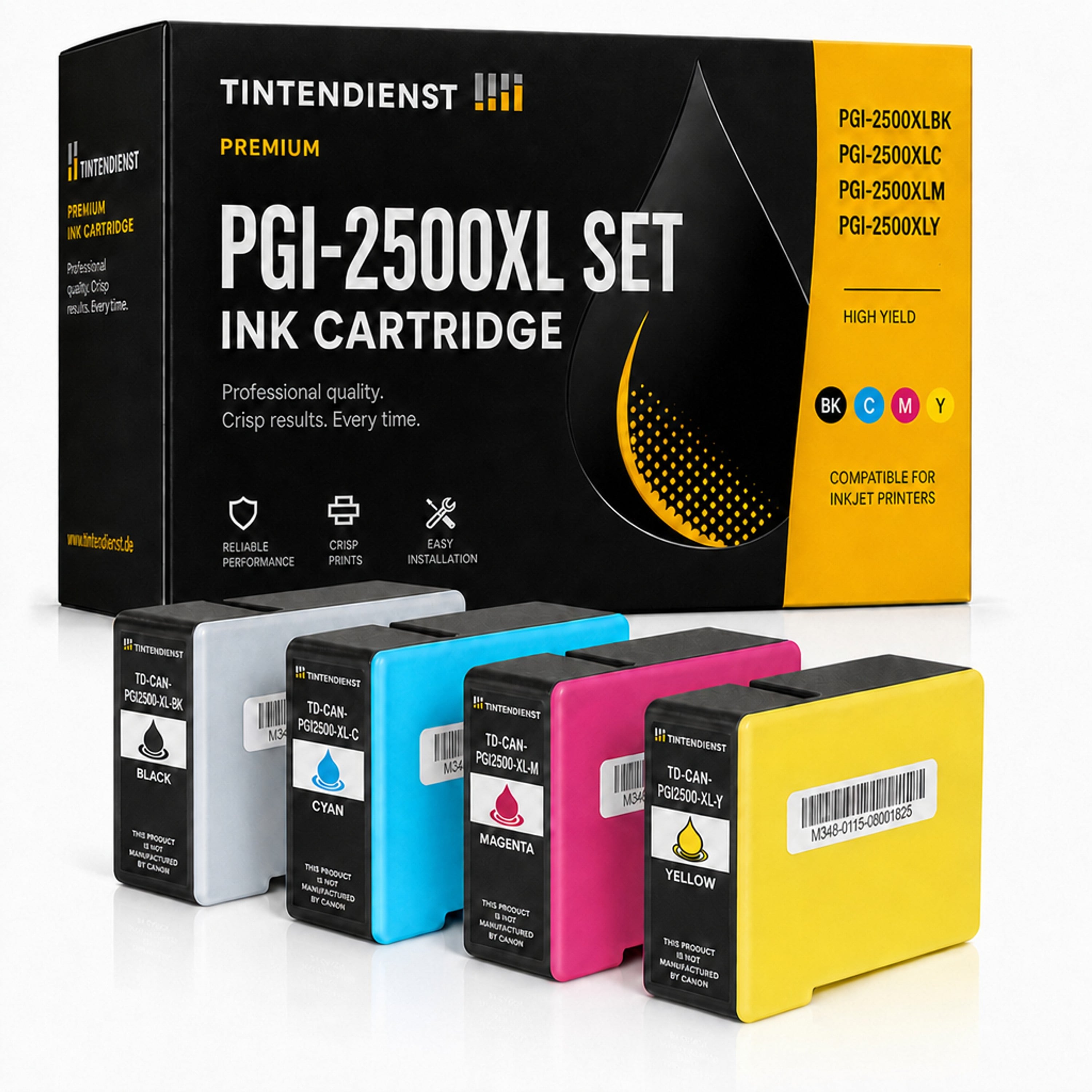 Set kompatibel zu Canon 9267B001, 4 Patronen