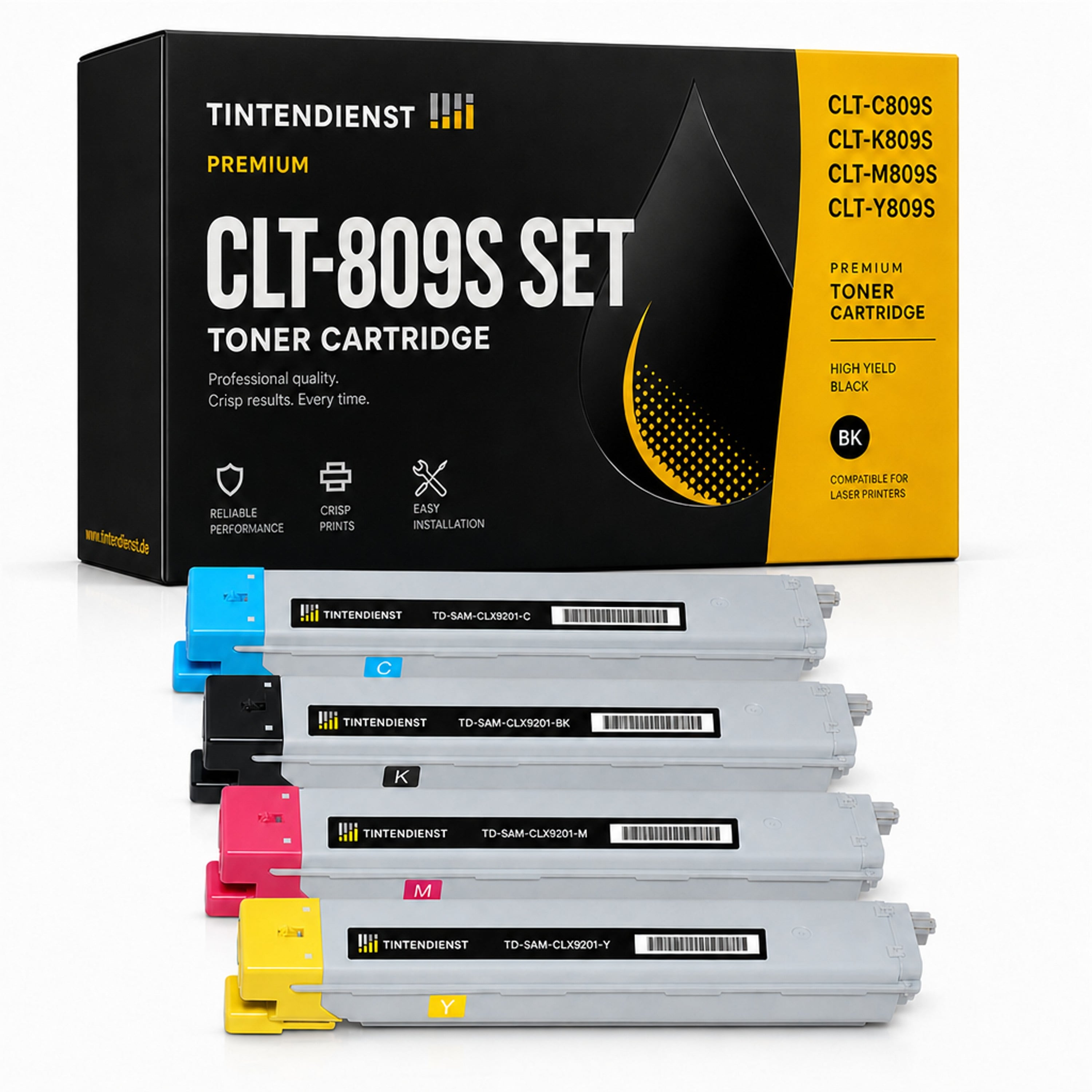 Set kompatibel zu Samsung CLT-C809S/ELS, 4 Toner