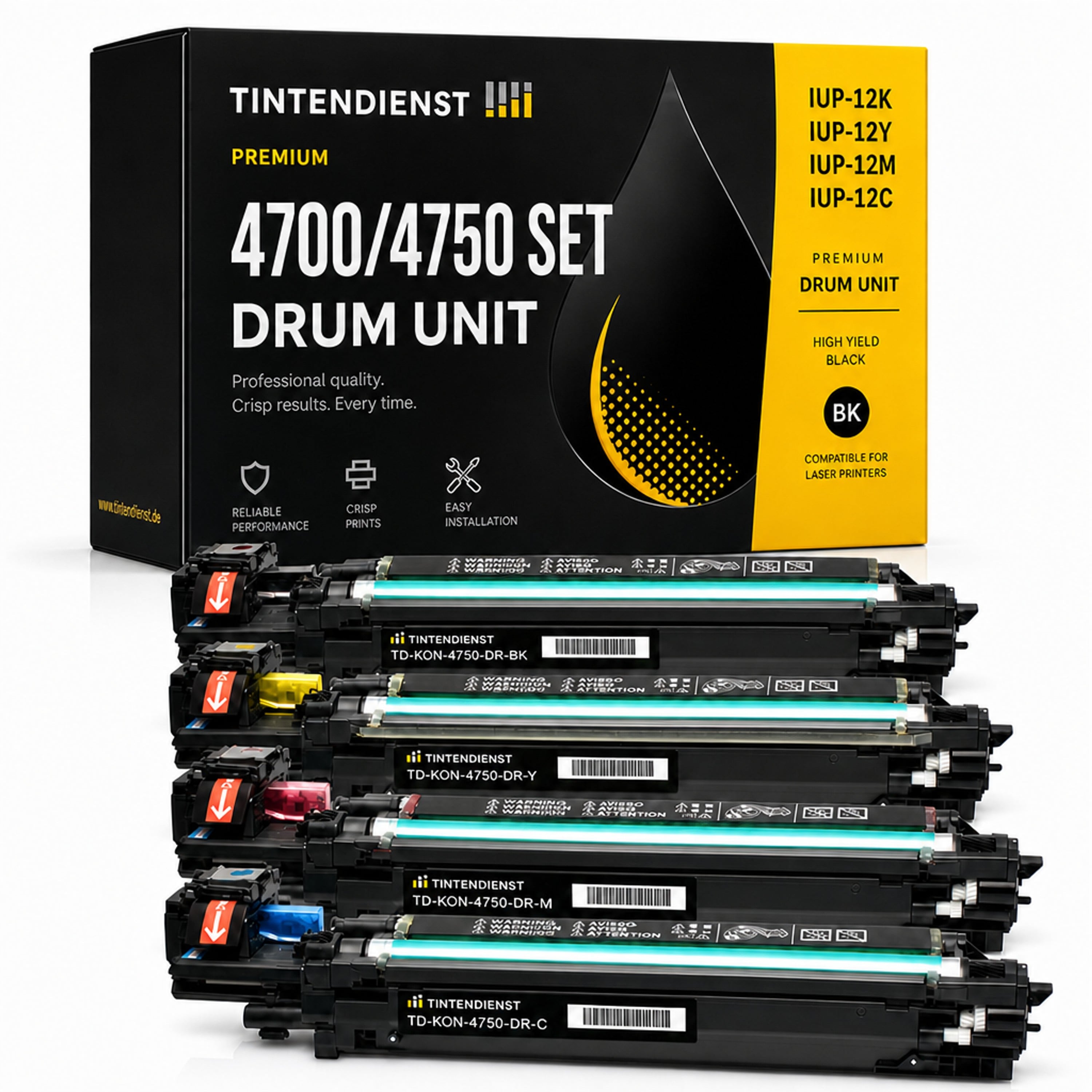 Set kompatibel zu Konica Minolta A0WG03H, 4 Trommeln