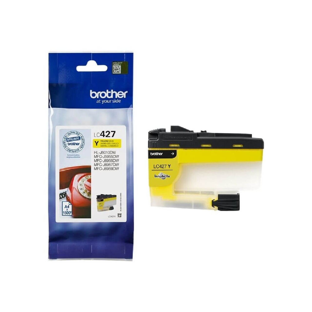 Original Brother Tintenpatrone LC-427Y Gelb [XL Füllmenge]