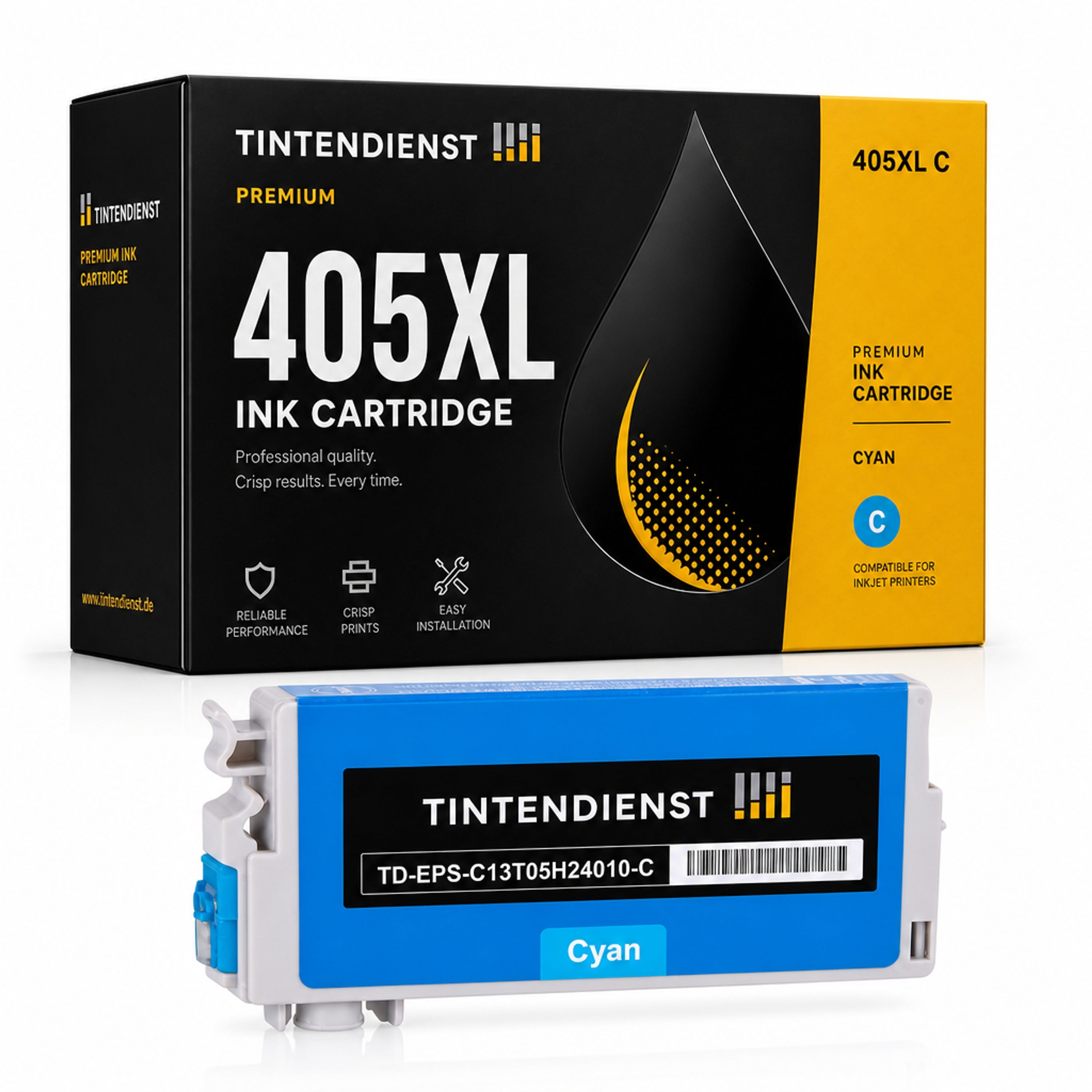 Druckerpatrone kompatibel zu Epson 405XL, cyan