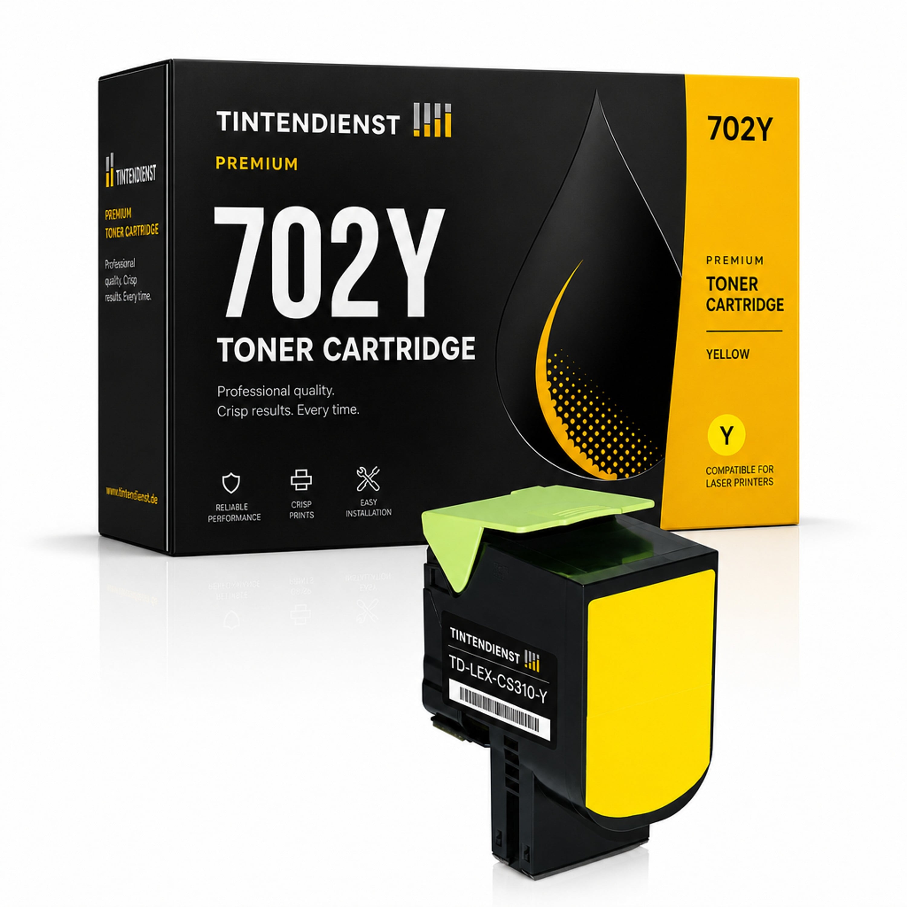 Toner kompatibel zu Lexmark 702Y, gelb