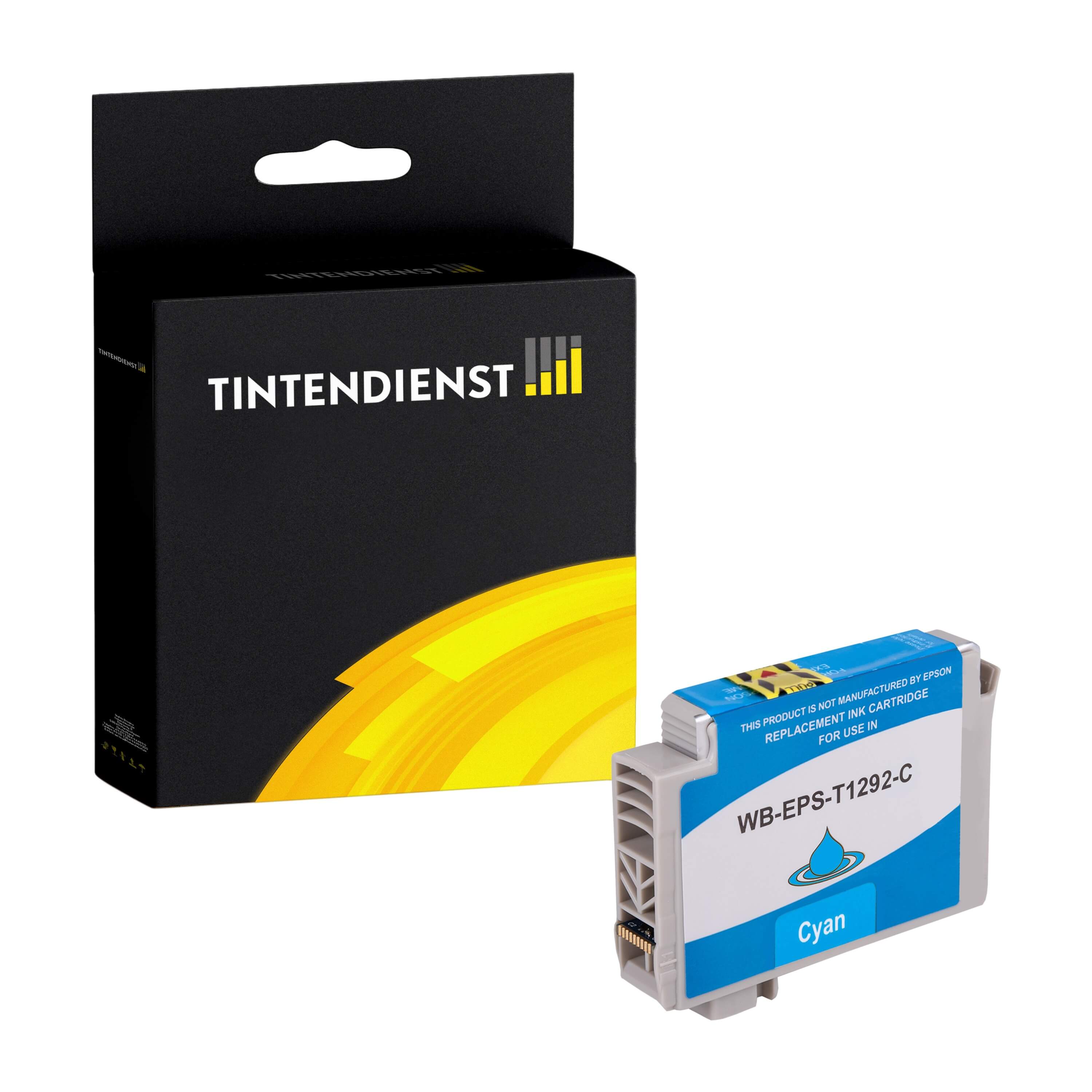 Tintendienst kompatibel für Epson Tintenpatrone C13T12924012 / T1292 Cyan