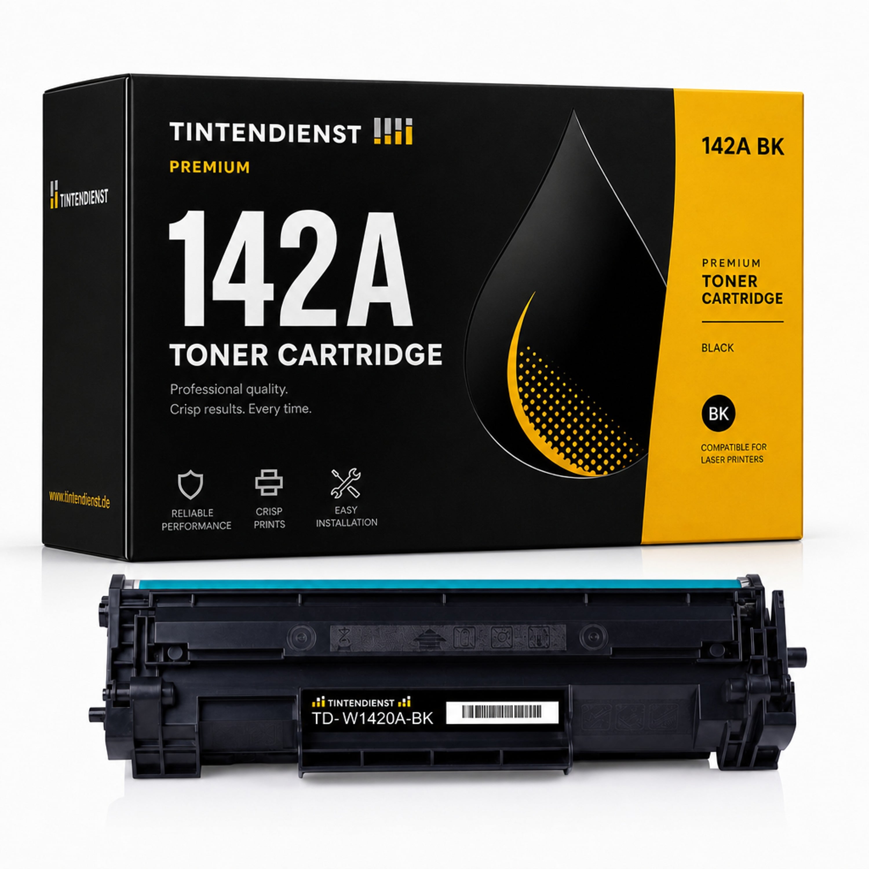 Toner kompatibel zu HP 142A, schwarz
