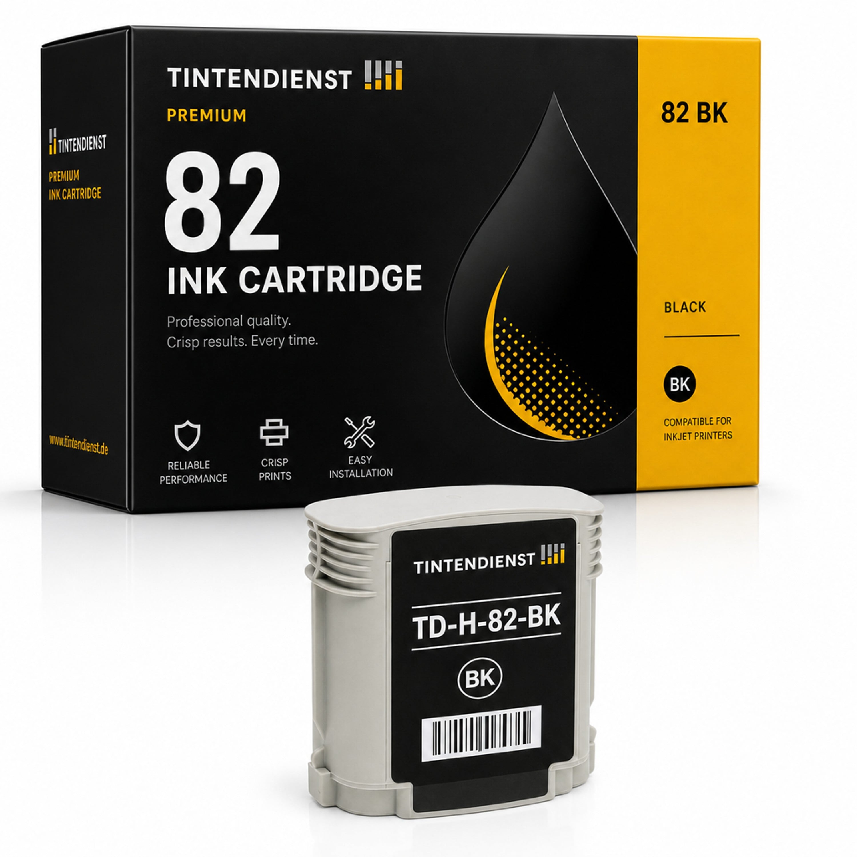 Druckerpatrone kompatibel zu HP 82, schwarz