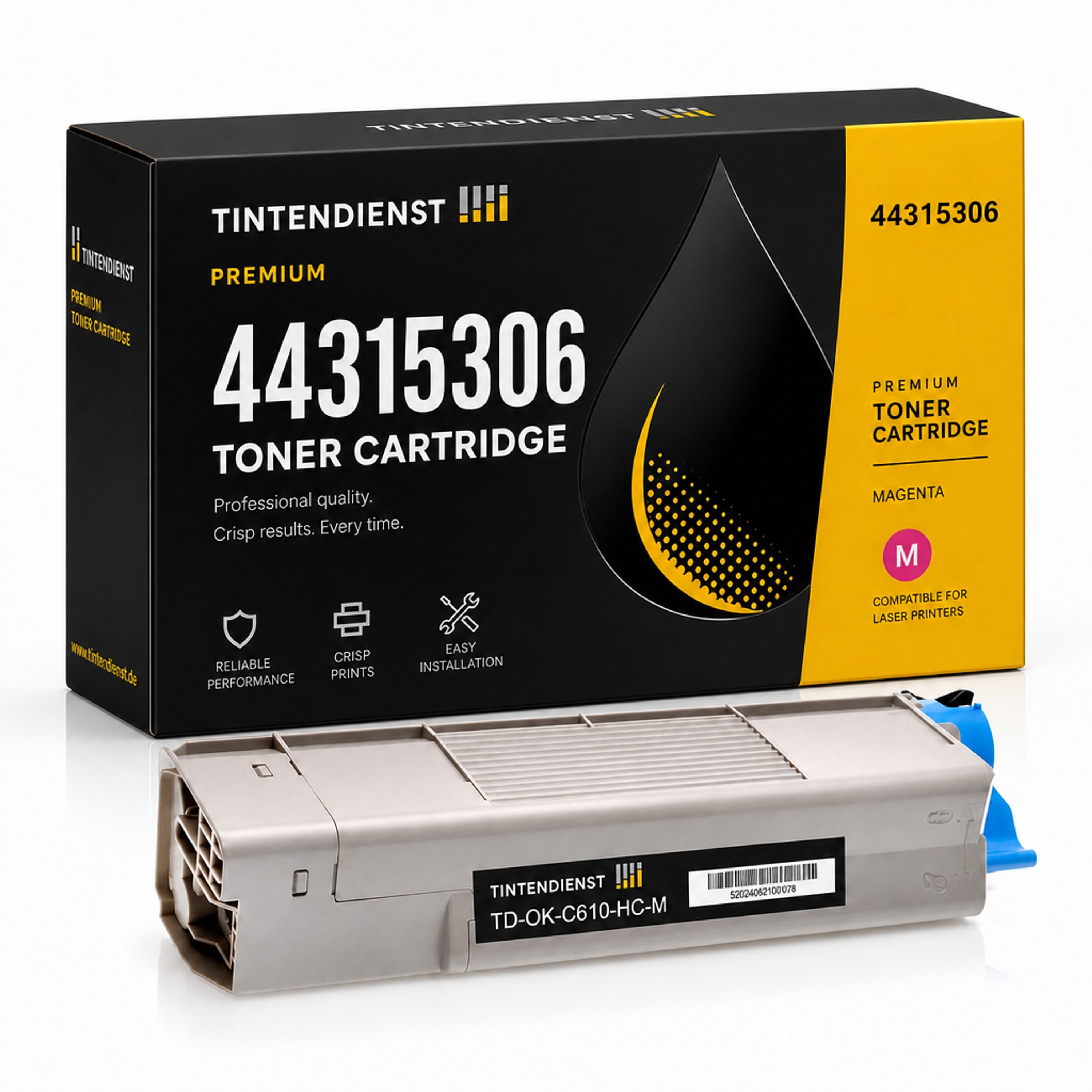 Toner kompatibel zu OKI 44315306, magenta