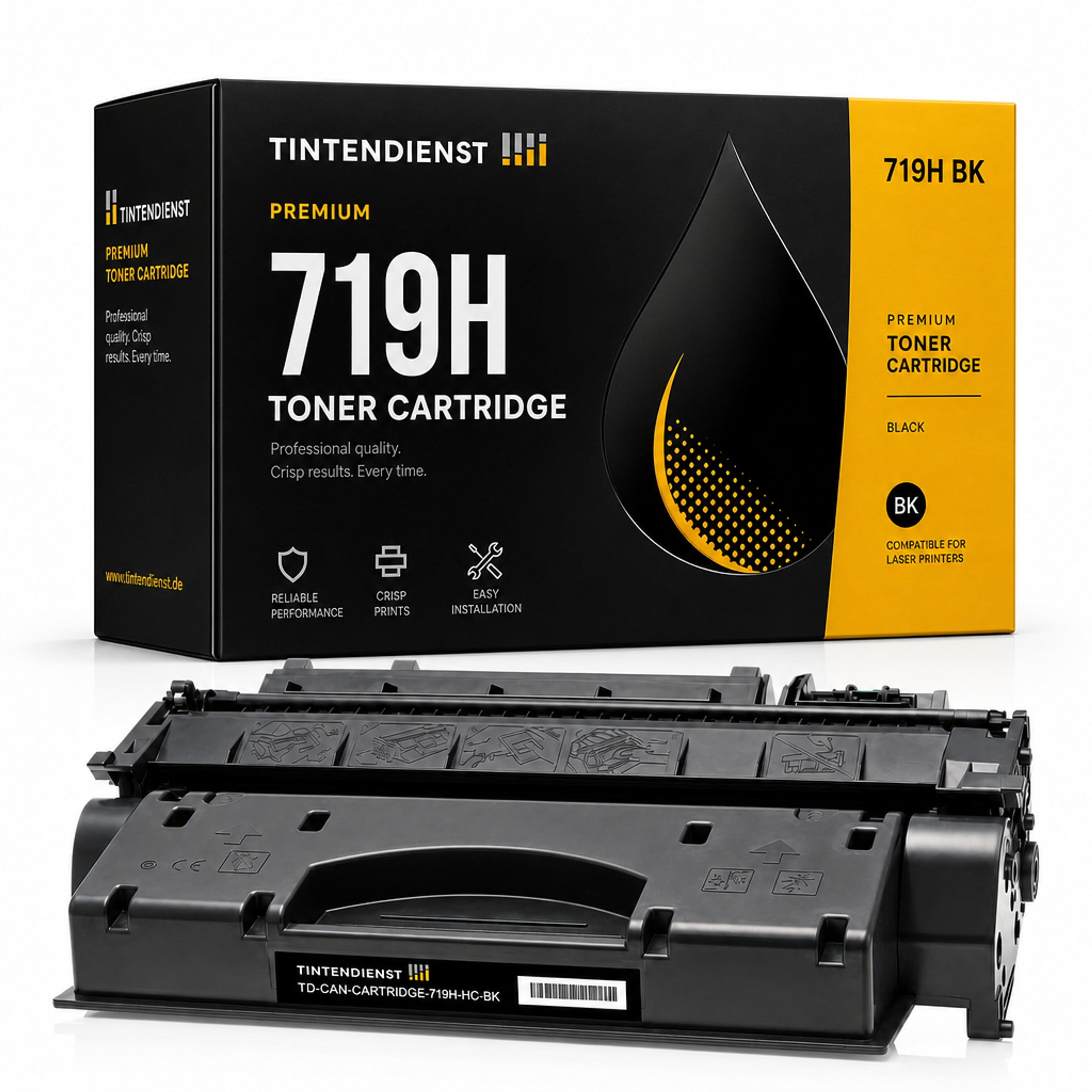 Toner kompatibel zu Canon 719H, schwarz
